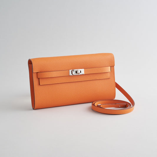 Hermès Kelly To Go Epsom Orange Palladium Hardware