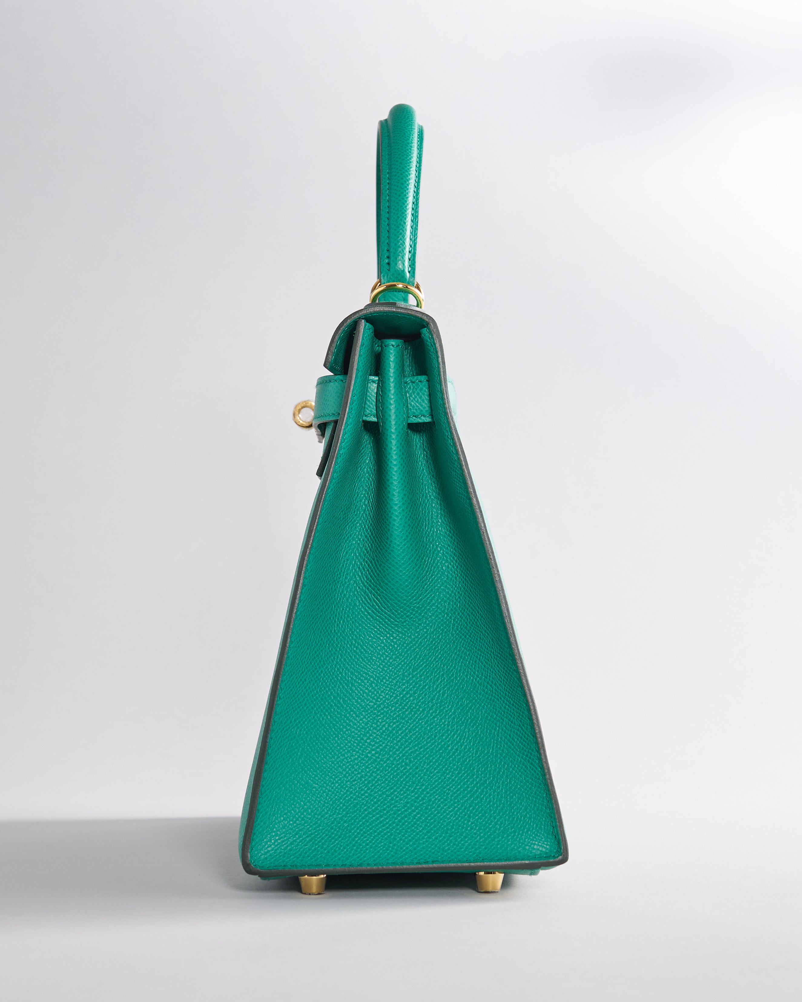 Hermès Kelly 28 Epsom Vert Jade Sellier Gold Hardware