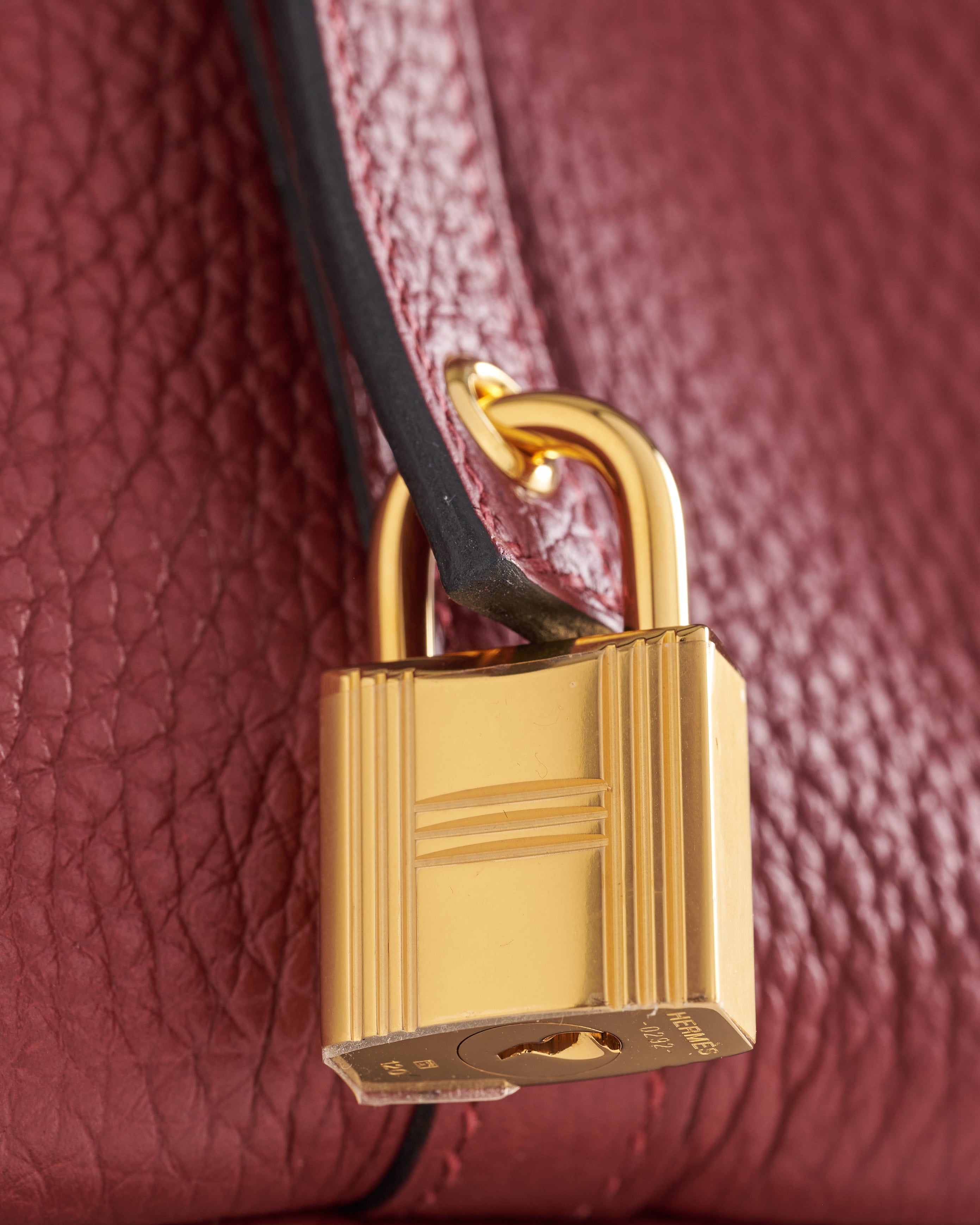 Hermès Picotin 18 Clemence Rouge H Gold Hardware
