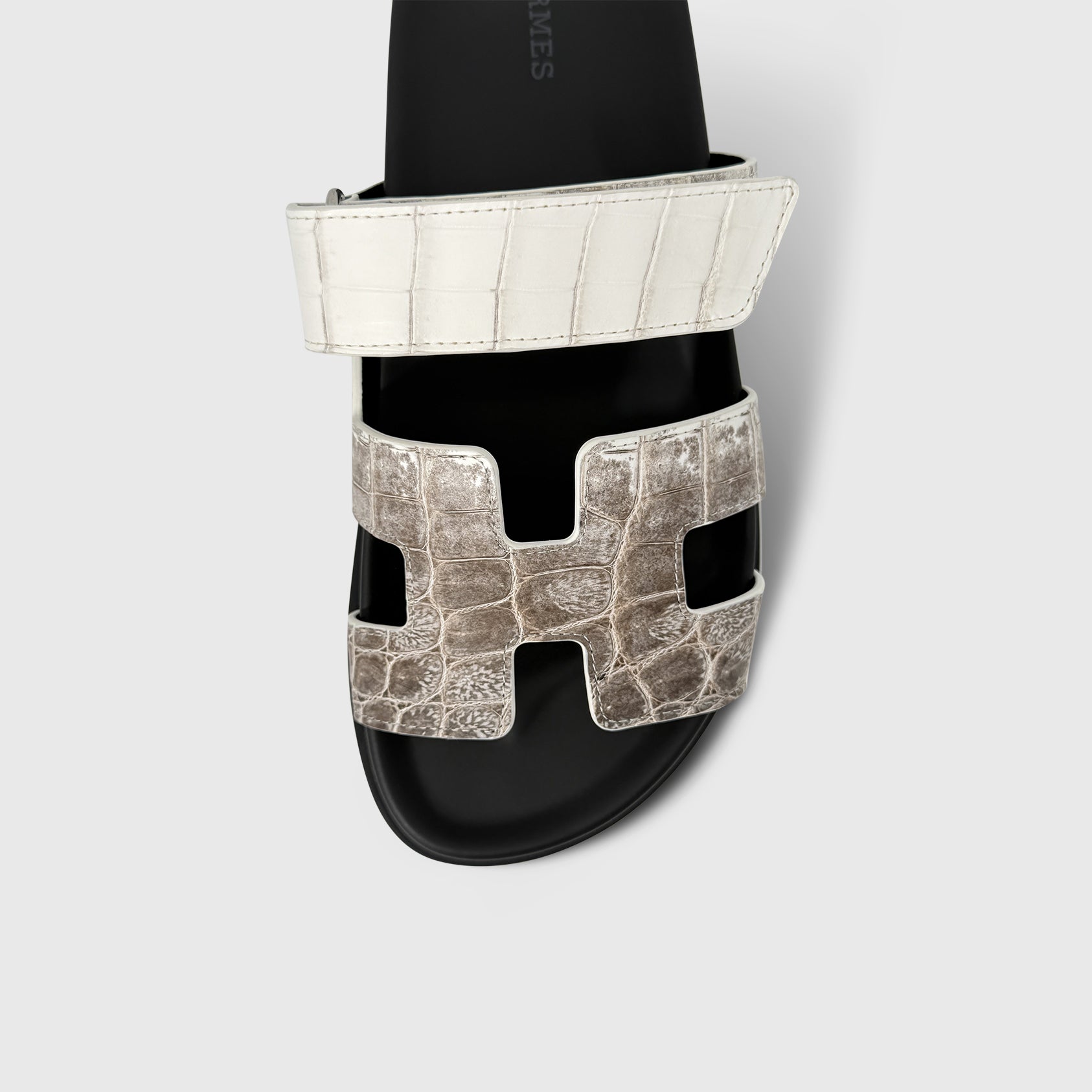Hermès Chypre Sandals White Himalaya Croc