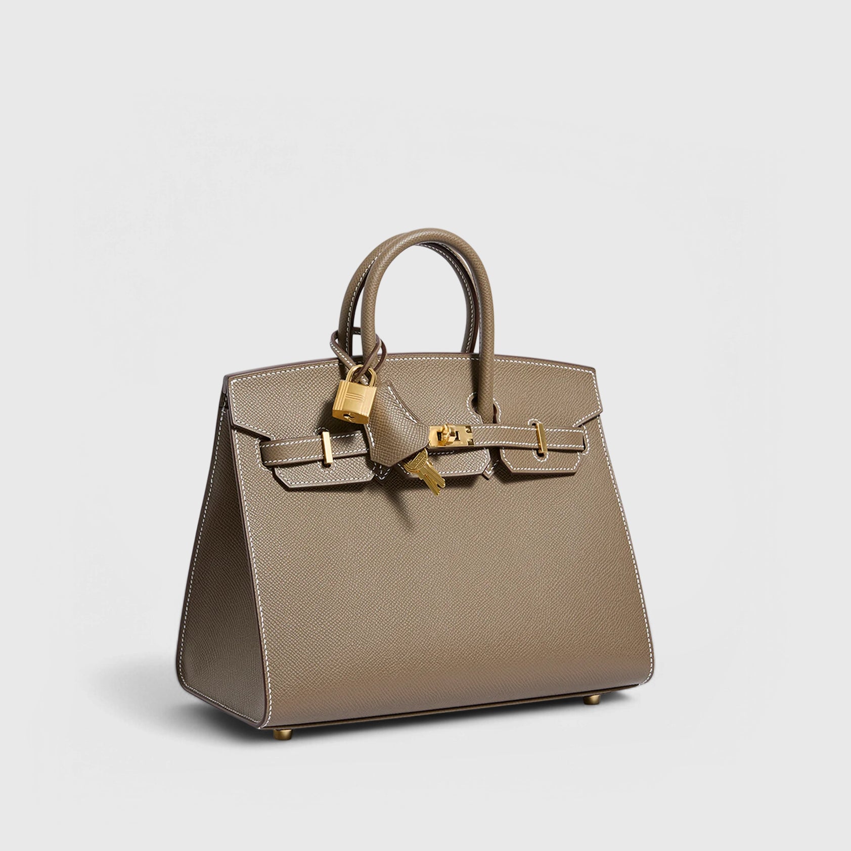 Hermès Birkin 25 Epsom Etoupe Sellier Gold Hardware