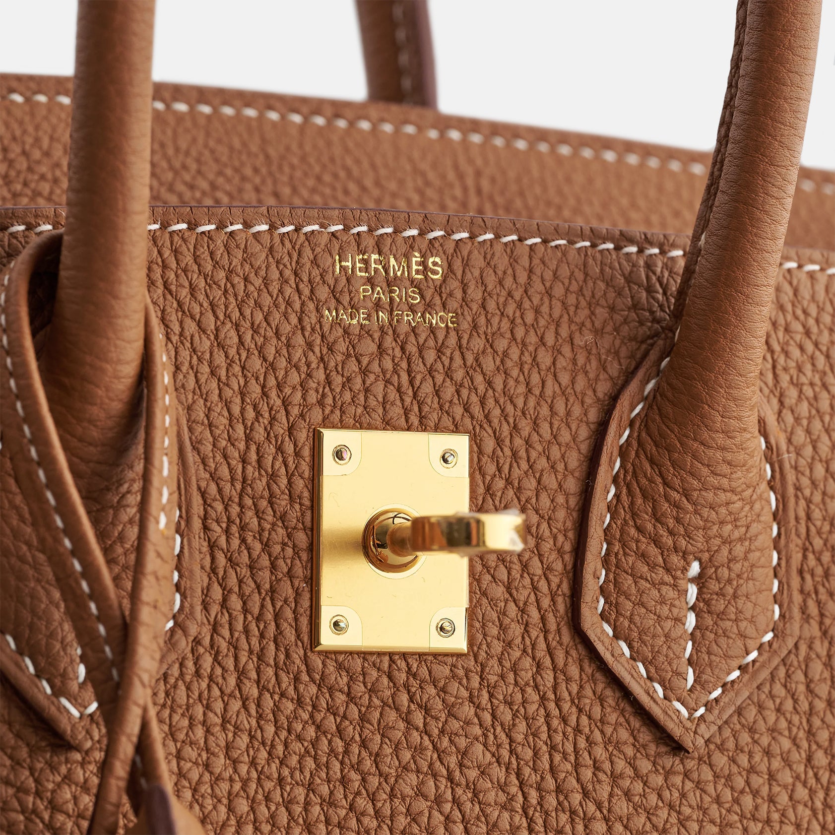 Hermès Birkin 25 Togo Gold Retourne Gold Hardware