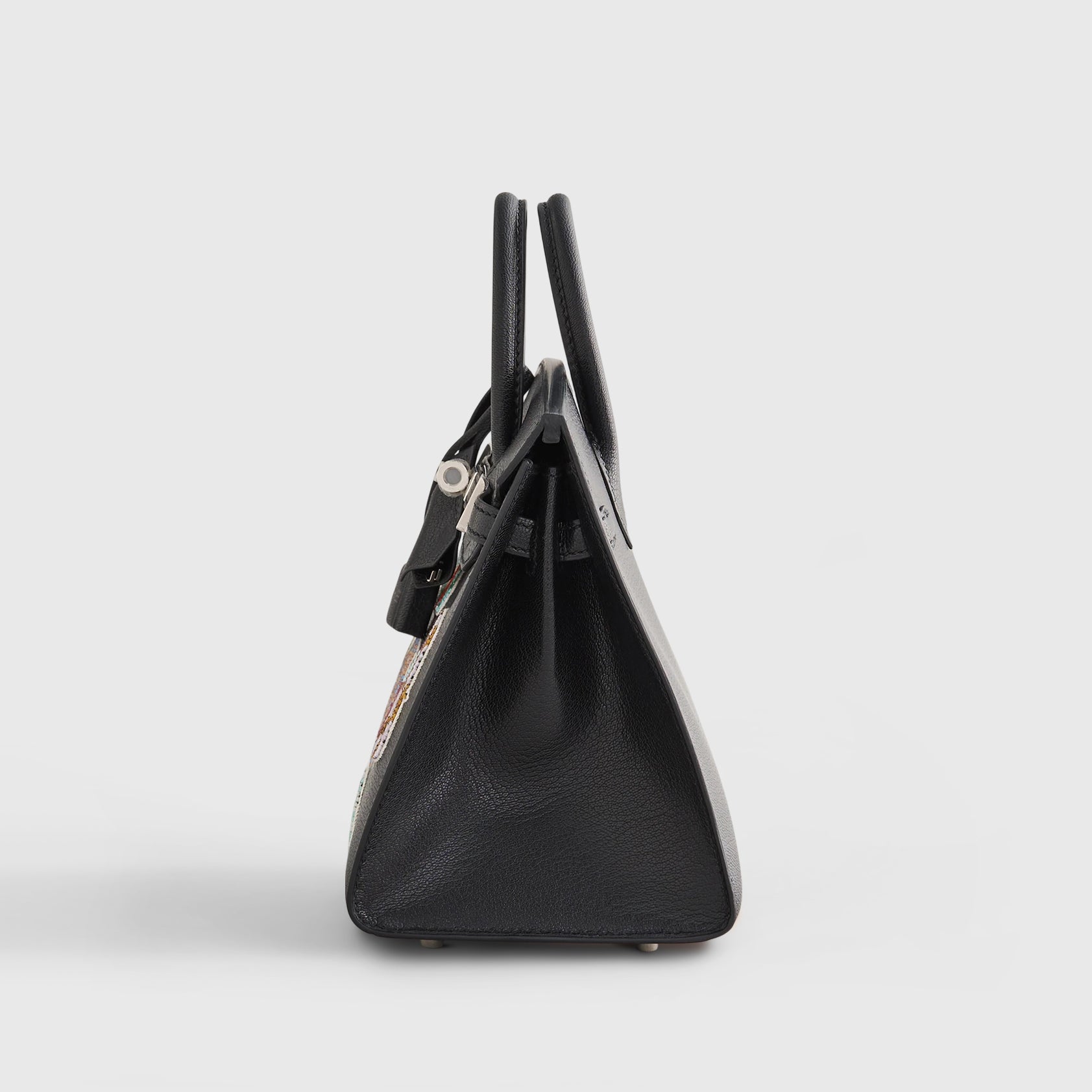 Hermès Birkin Bouclerie 20 Chamkilight Chevre Black Palladium Hardware