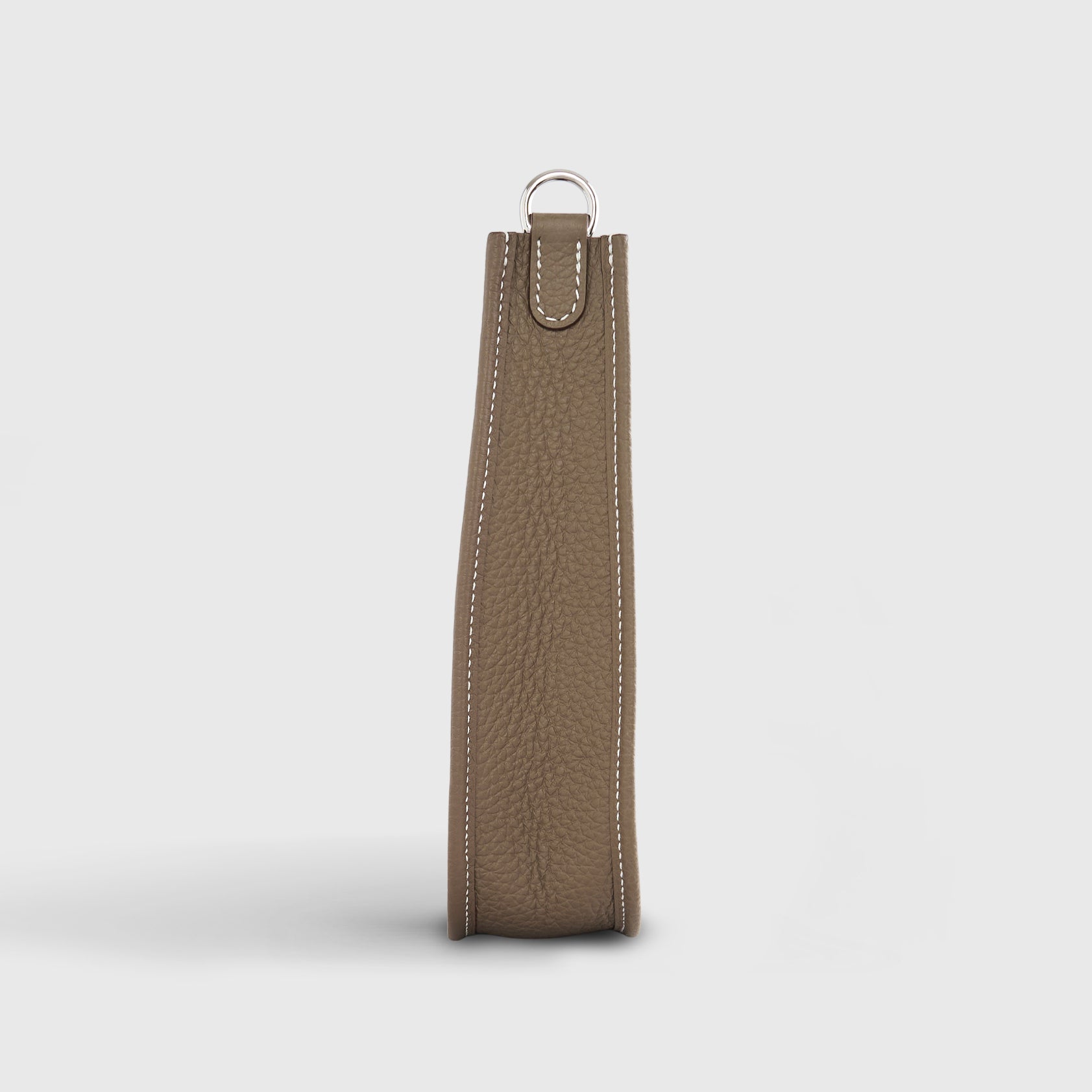 Hermès Evelyne Mini Clemence Etoupe Blue Indigo Strap Palladium Hardware