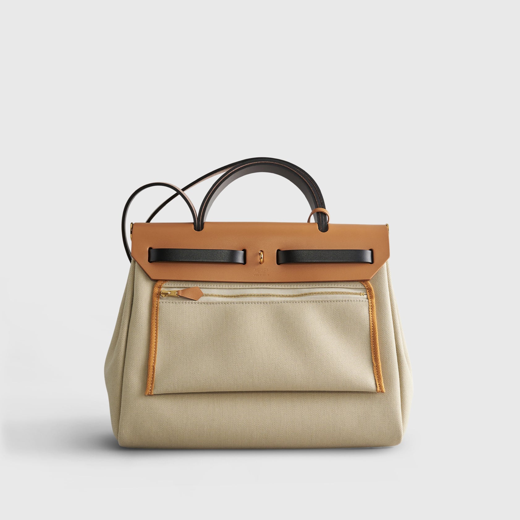 Hermès Herbag Zip 31 Beton/Ebene/Sable/Natural Gold Hardware - eliteUSA 