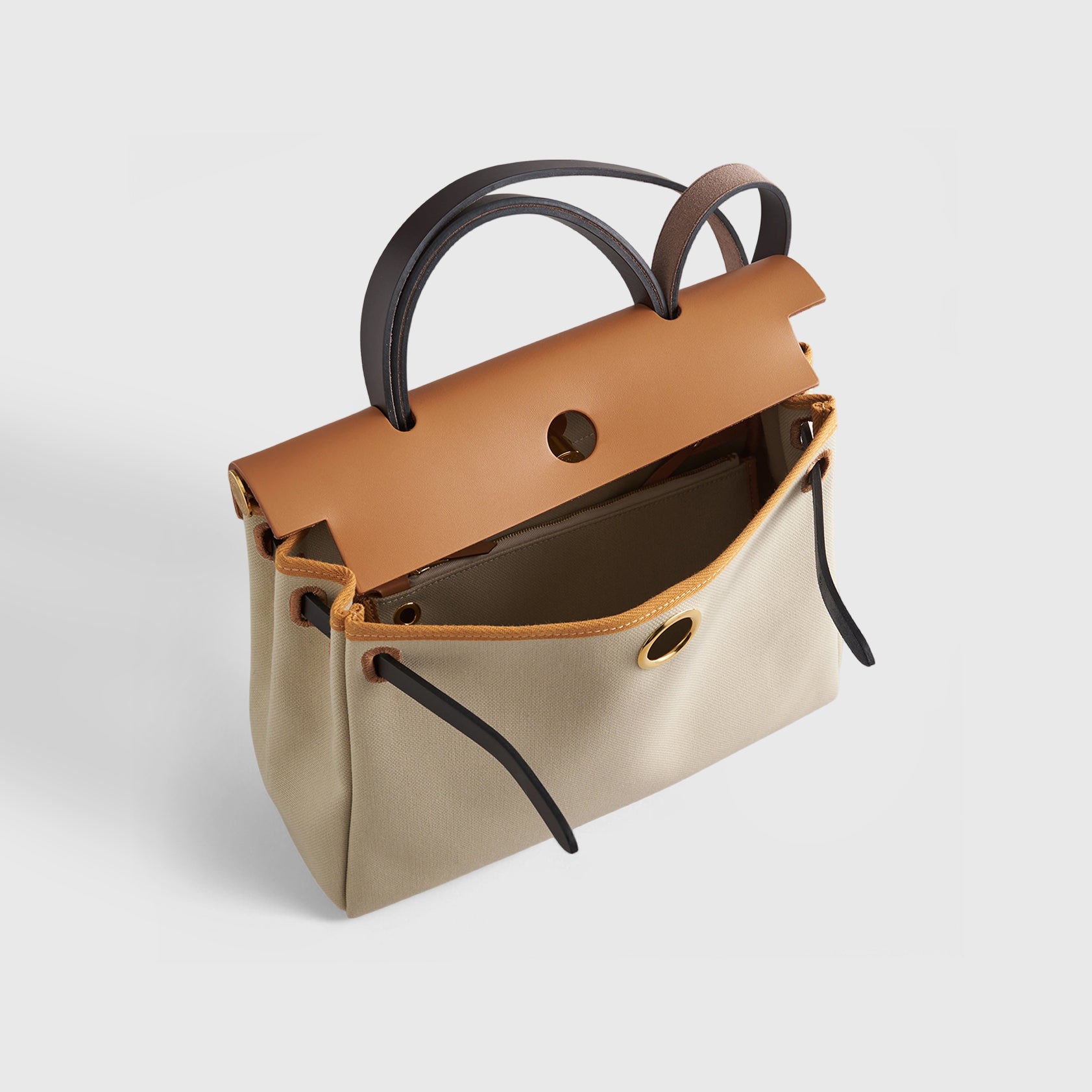 Hermès Herbag Zip 31 Beton/Ebene/Sable/Natural Gold Hardware - eliteUSA 