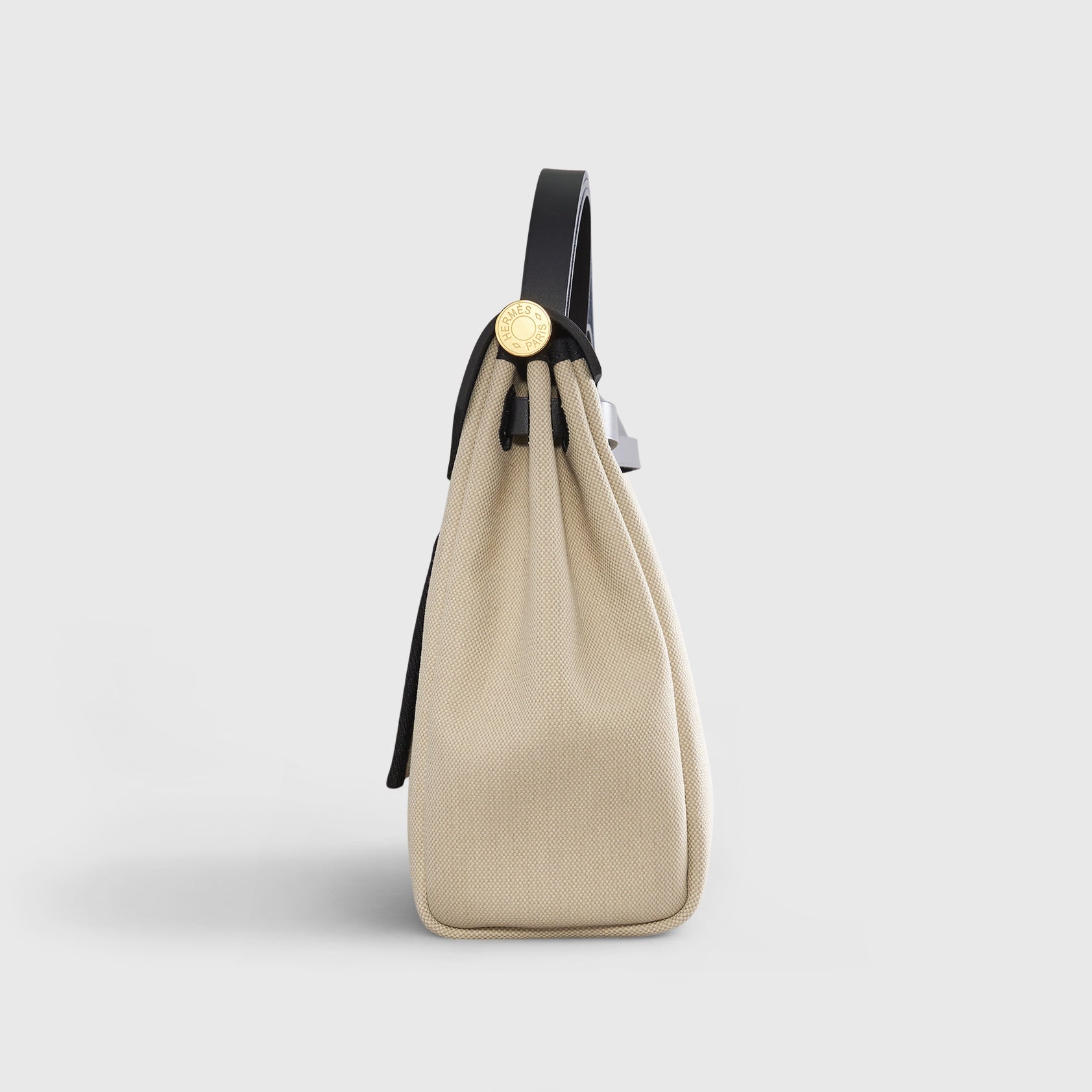 Hermès Herbag Zip 31 Ebene / Ecru / Beige Circuit Gold Hardware