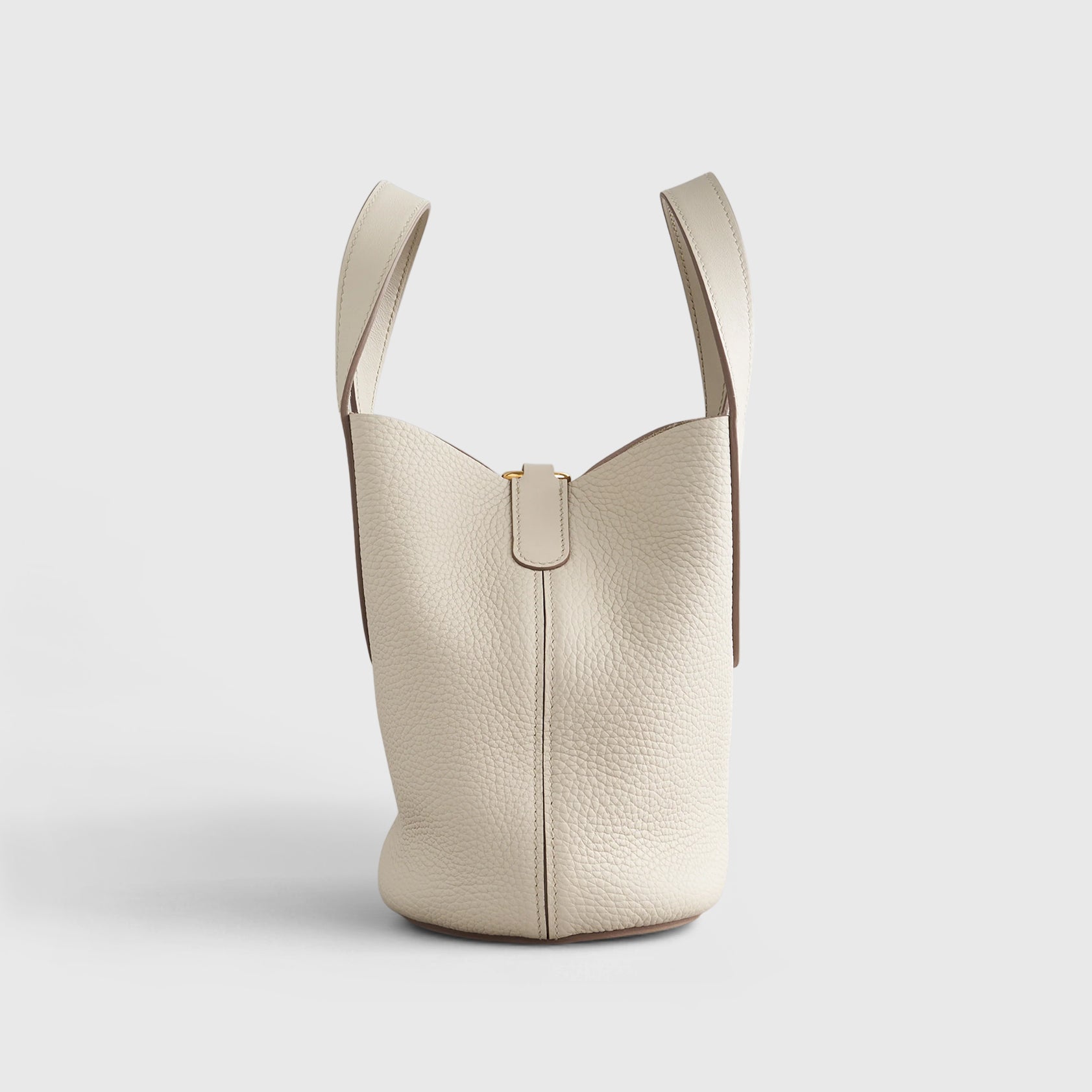 Hermès In-The-Loop Bag 18 Clemence, Swift Beton Gold Hardware - eliteUSA 