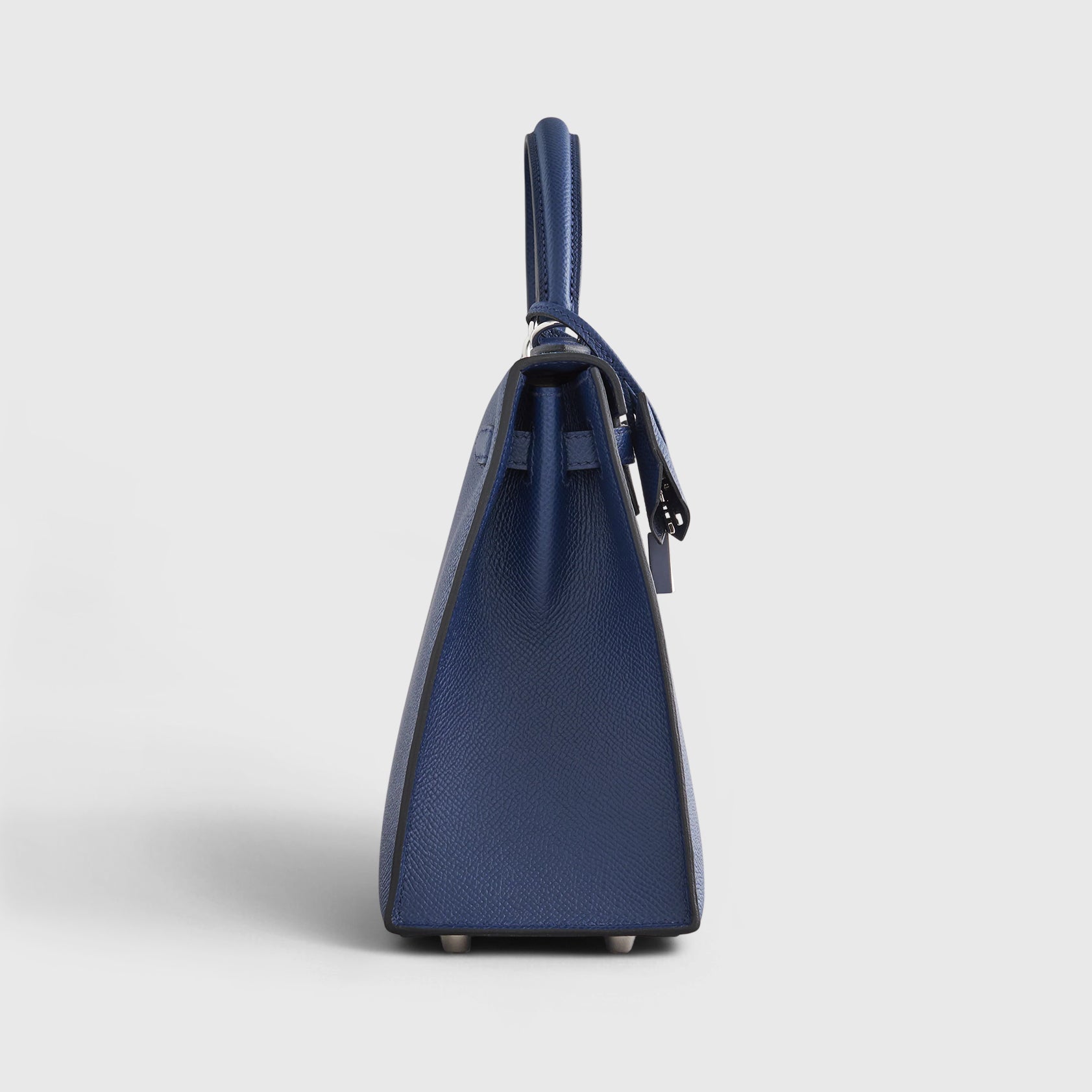 Hermès Kelly 25 Epsom Blue Navy Sellier Palladium Hardware - eliteUSA 