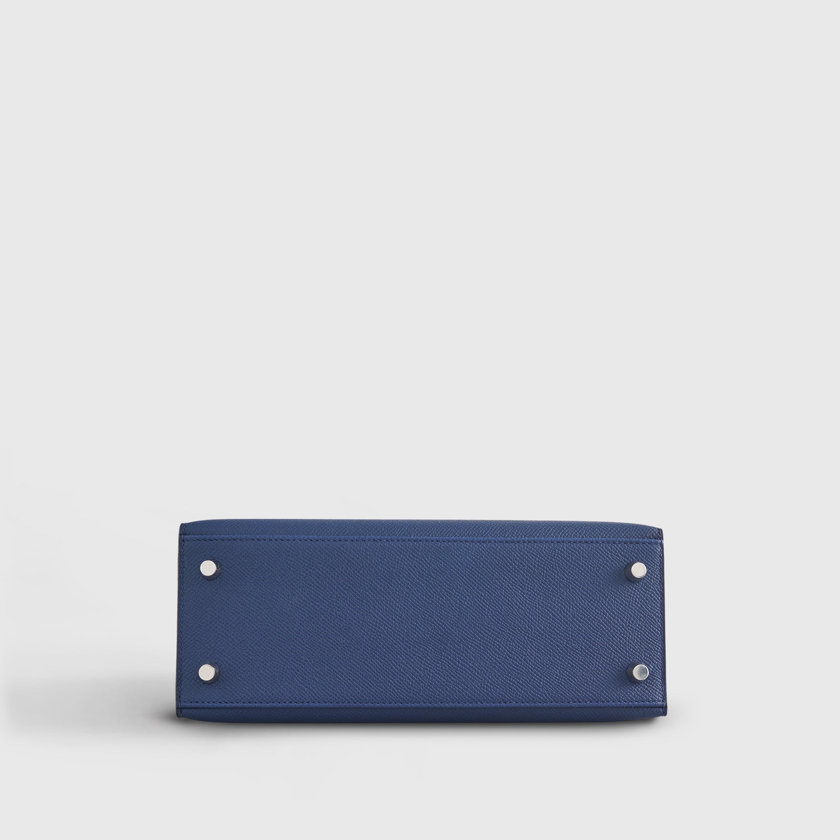 Hermès Kelly 25 Epsom Blue Navy Sellier Palladium Hardware - eliteUSA 