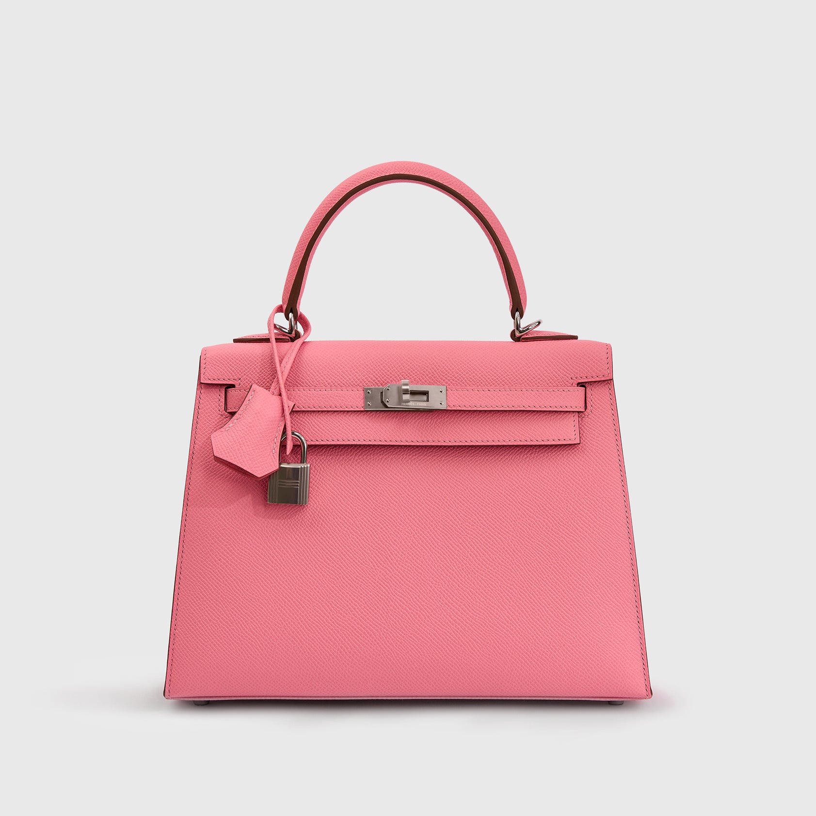 Hermès Kelly 25 Epsom Rose Confetti Sellier Palladium Hardware