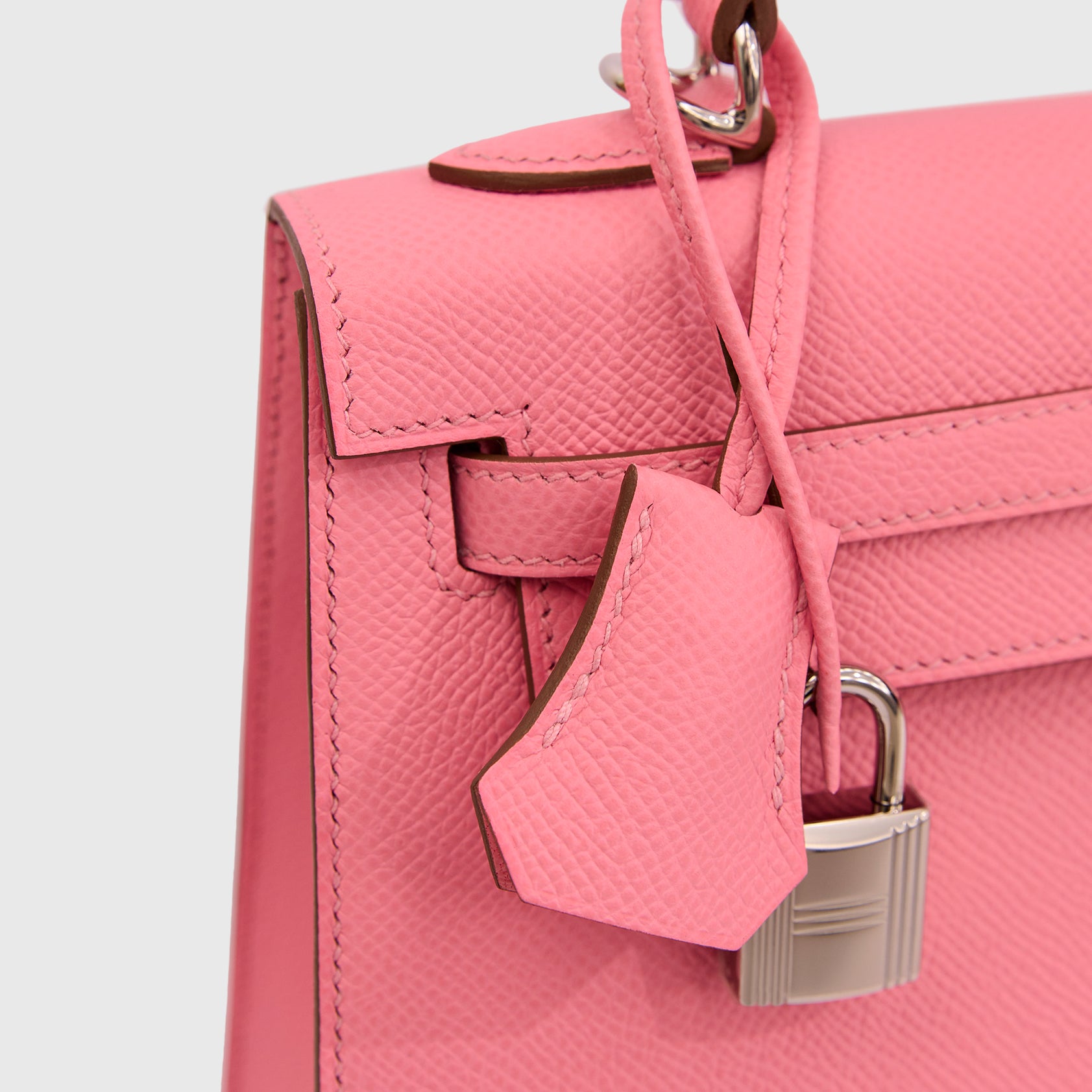Hermès Kelly 25 Epsom Rose Confetti Sellier Palladium Hardware