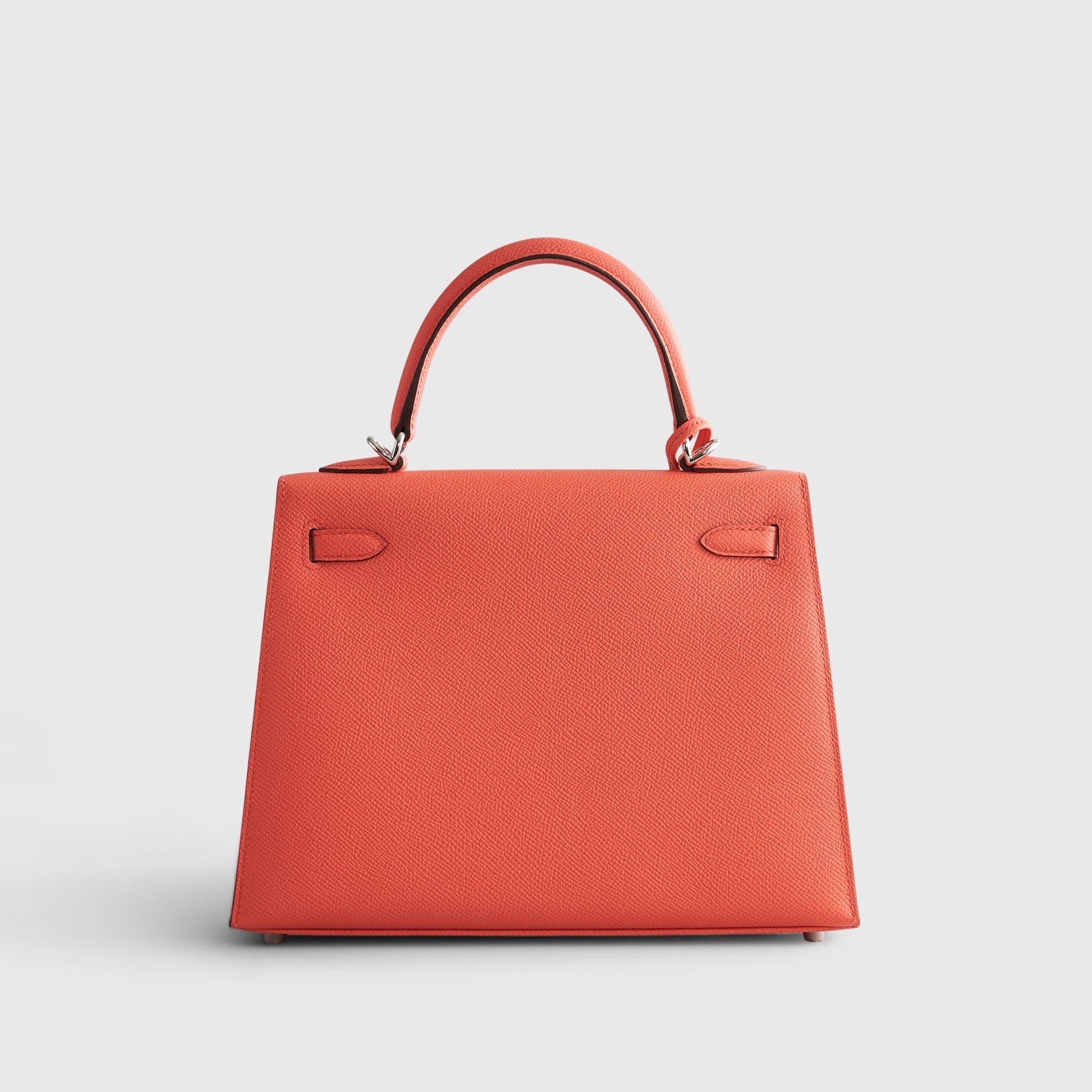 Hermès Kelly 25 Epsom Rose Texas Sellier Palladium Hardware - eliteUSA 