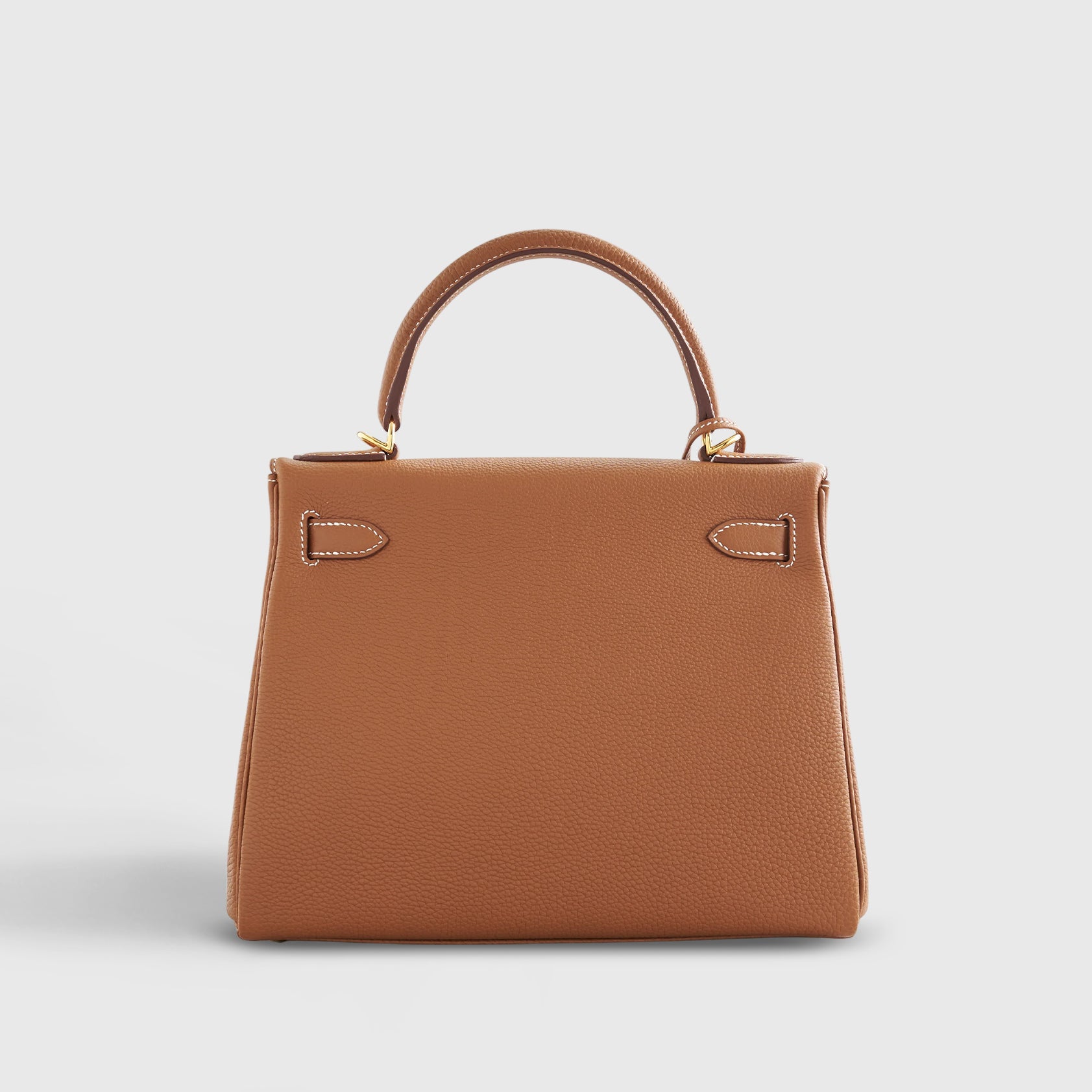 Hermès Kelly 28 Togo Gold Retourne w/Nata Strap Gold Hardware - eliteUSA 