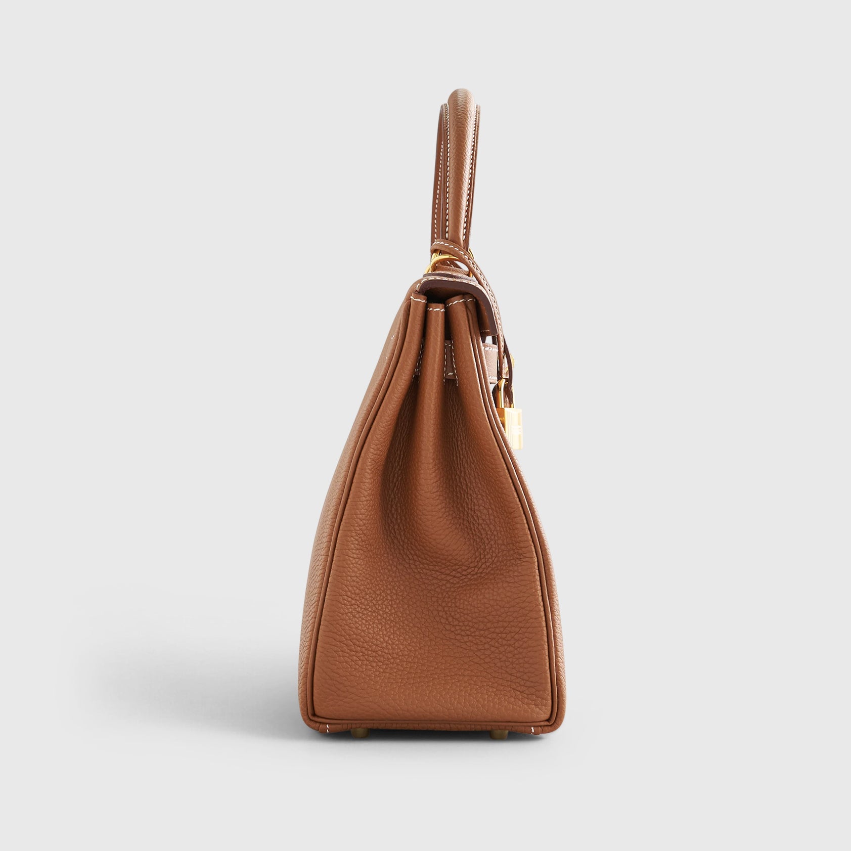 Hermès Kelly 28 Togo Gold Retourne w/Nata Strap Gold Hardware - eliteUSA 