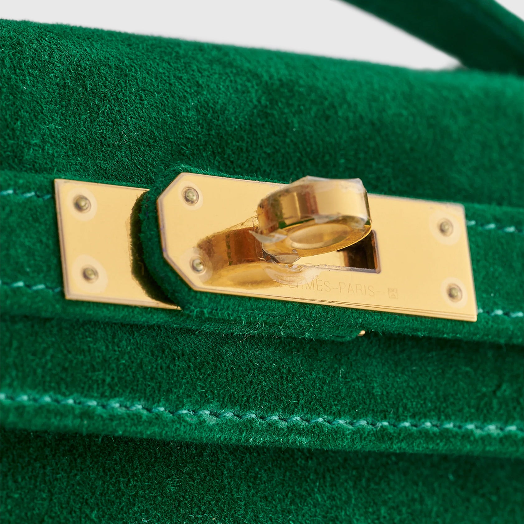 Hermès Kelly Cut Suede Cactus Gold Hardware - eliteUSA 
