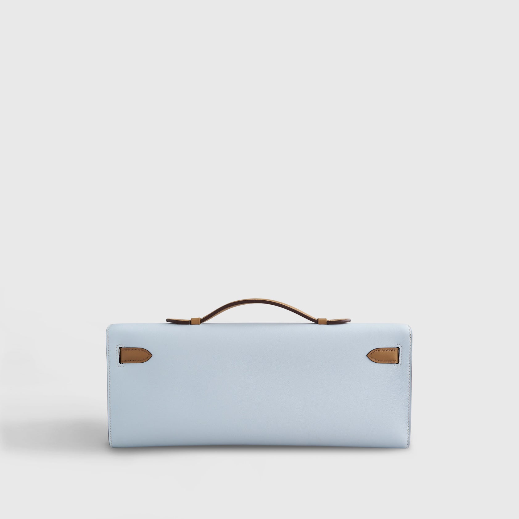 Hermès Kelly Cut Swift Blue Brume/Biscuit Rose Gold Hardware HSS - eliteUSA 