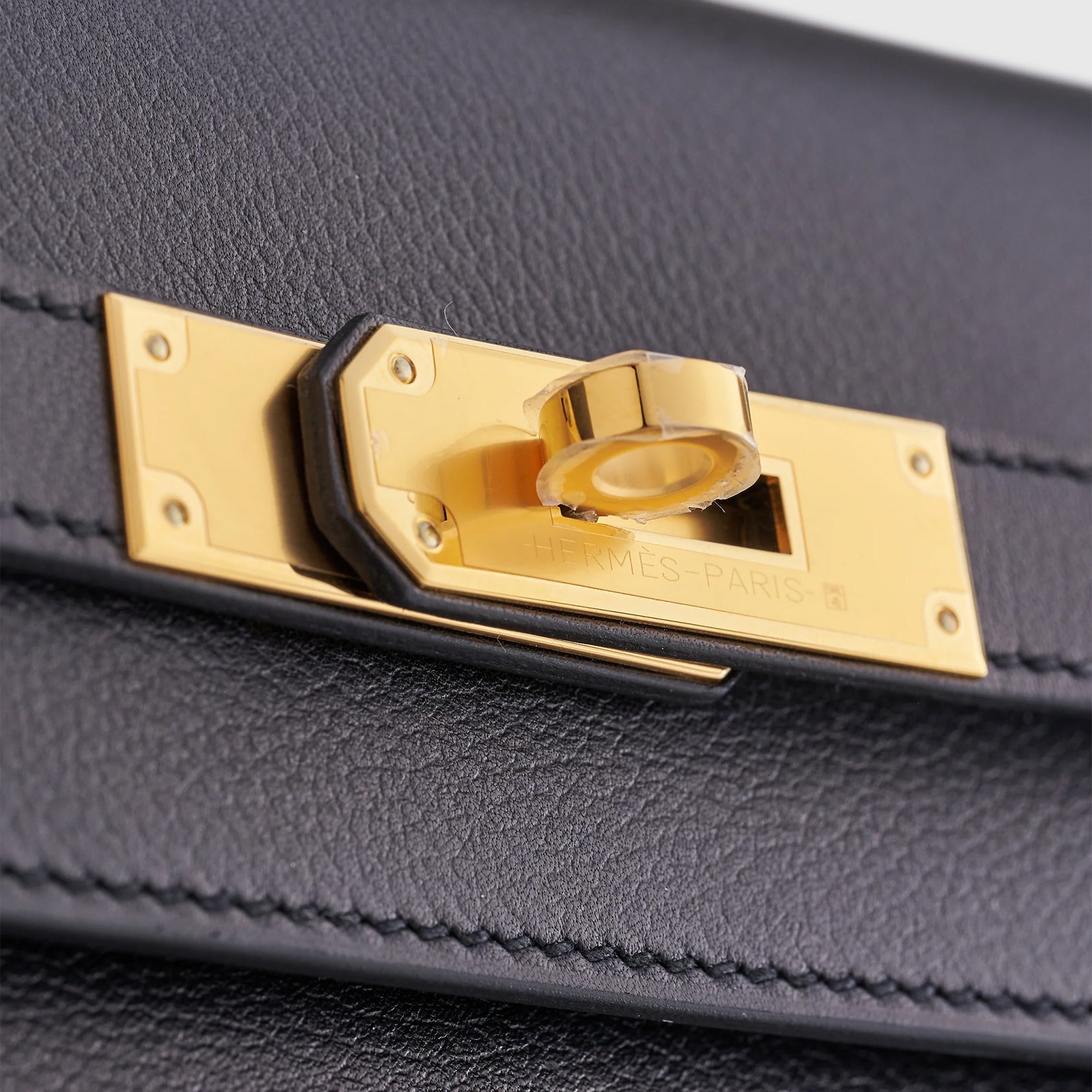 Hermès Kelly Depeches 25 Evercolor Black Gold Hardware - eliteUSA 