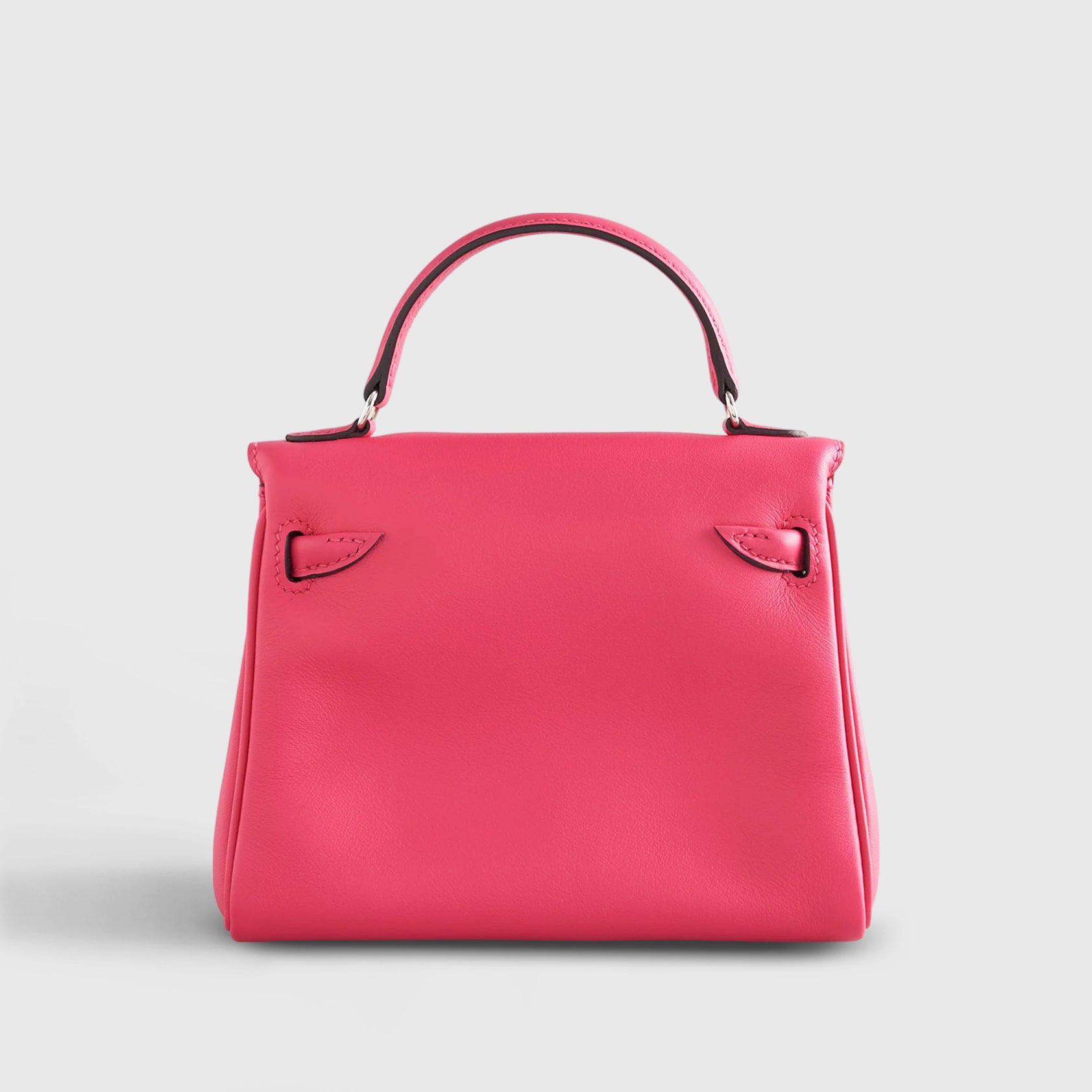 Hermès Kelly Doll Touch Mini Alligator, Swift Rose Mexico/Rouge de Coeur Palladium Hardware