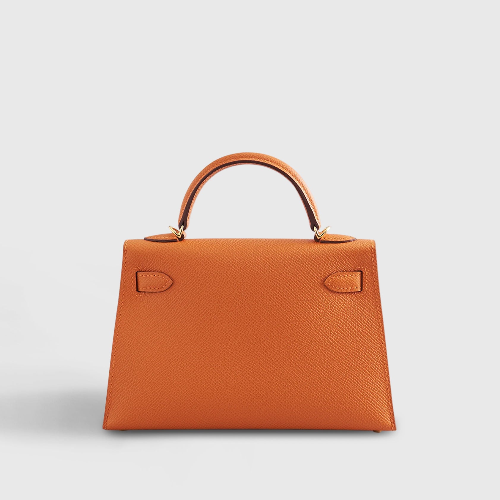 Hermès Kelly Mini Epsom Orange Gold Hardware - eliteUSA 