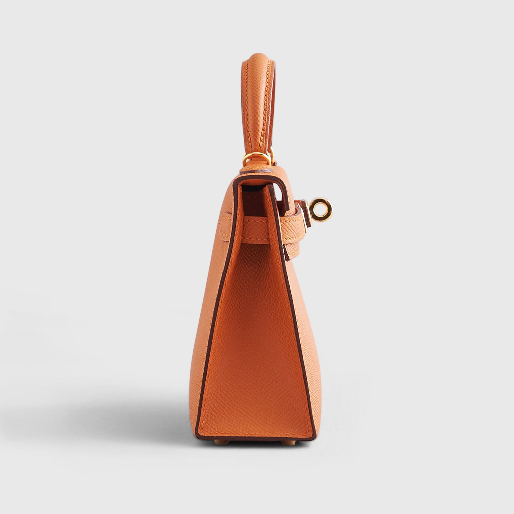 Hermès Kelly Mini Epsom Orange Gold Hardware - eliteUSA 