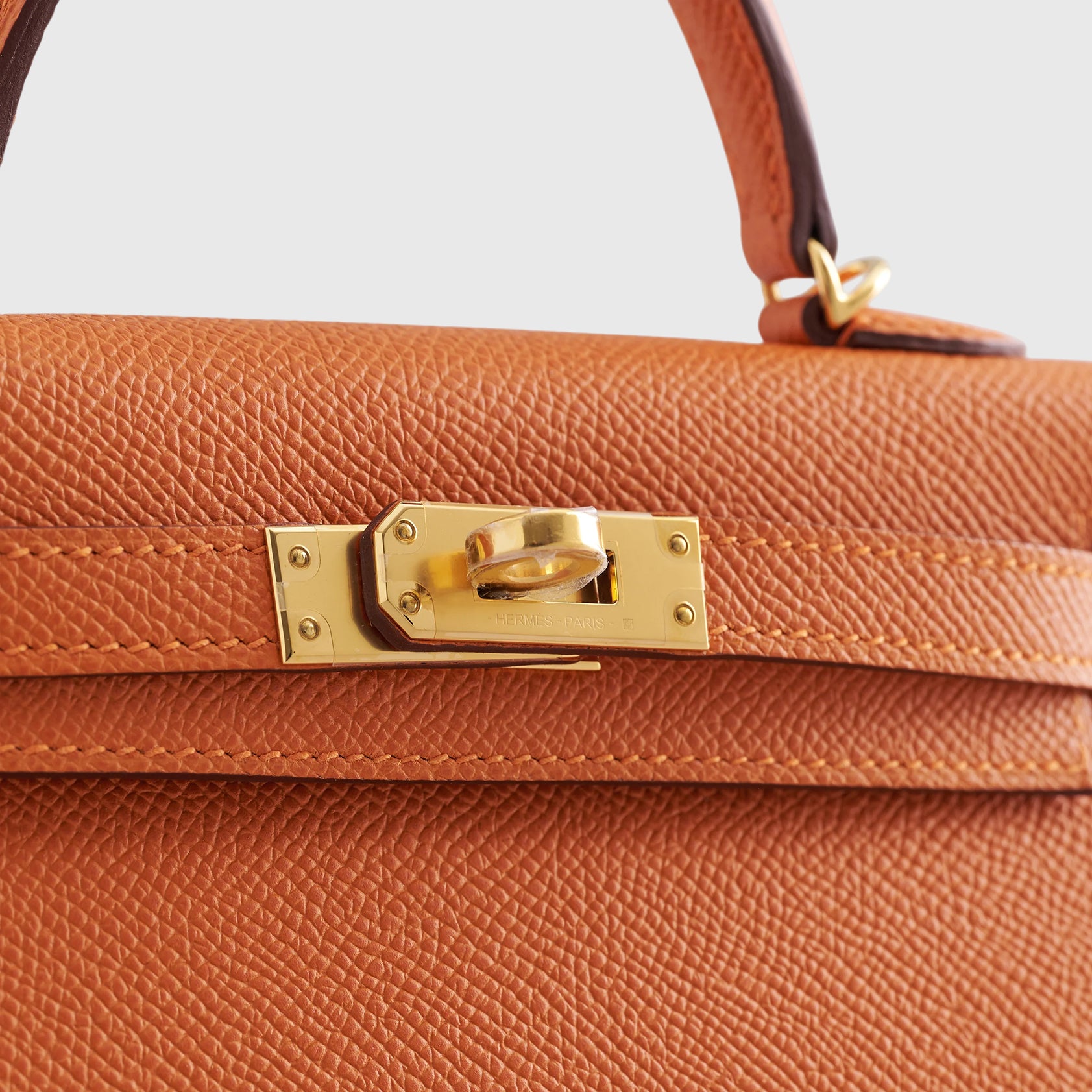 Hermès Kelly Mini Epsom Orange Gold Hardware - eliteUSA 