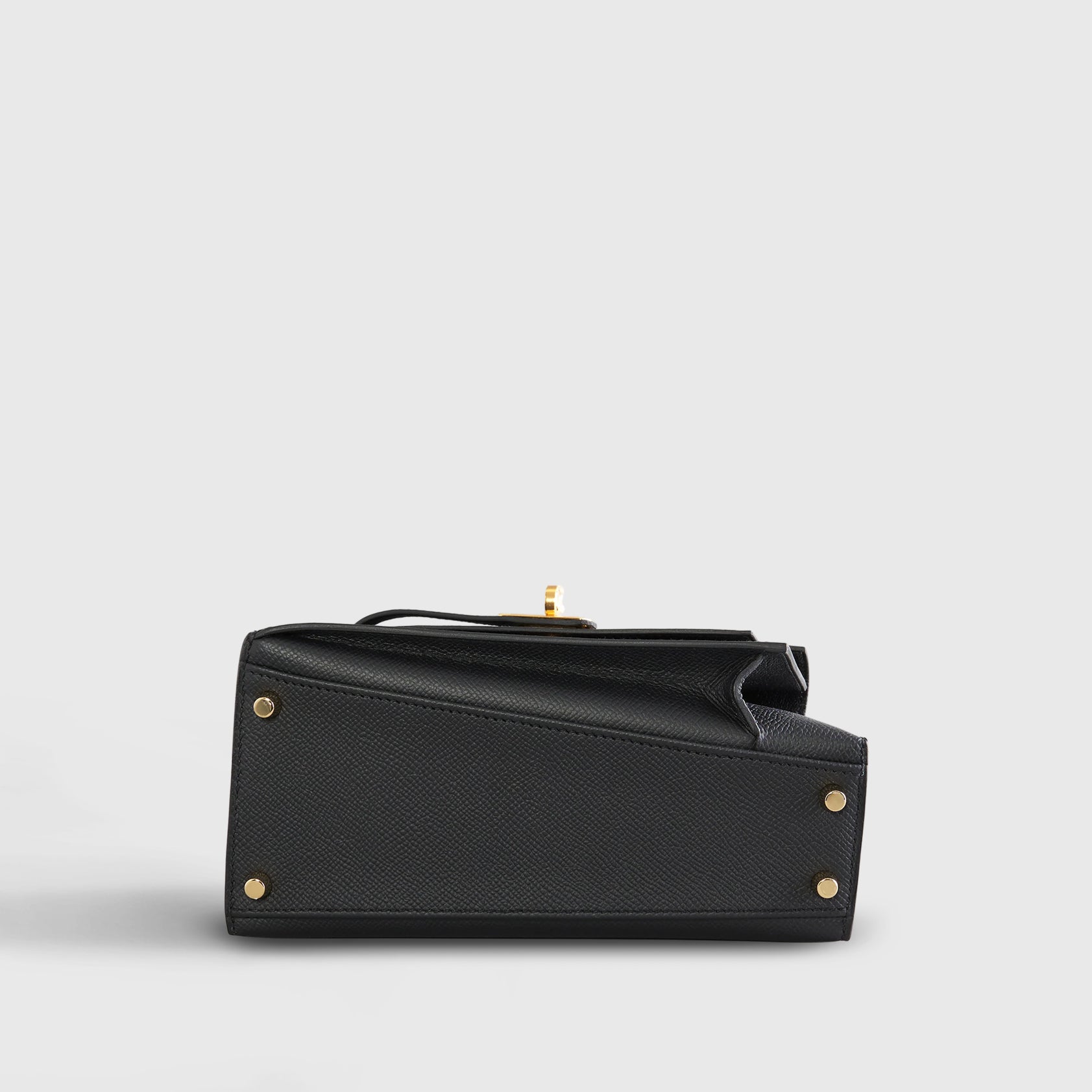 Hermès Kelly en Desordre 20 Epsom Sellier Black Gold Hardware