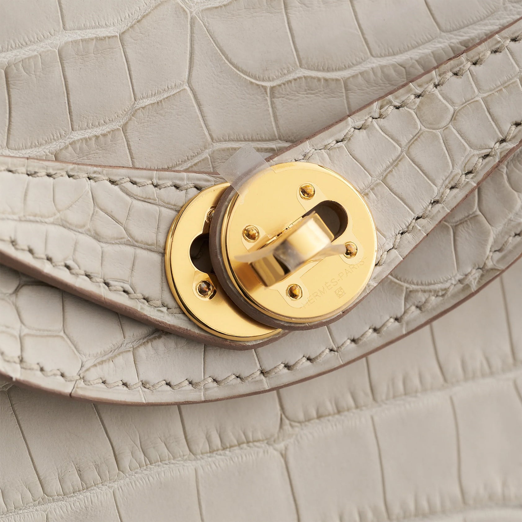 Hermès Lindy 20 Alligator Beton Gold Hardware