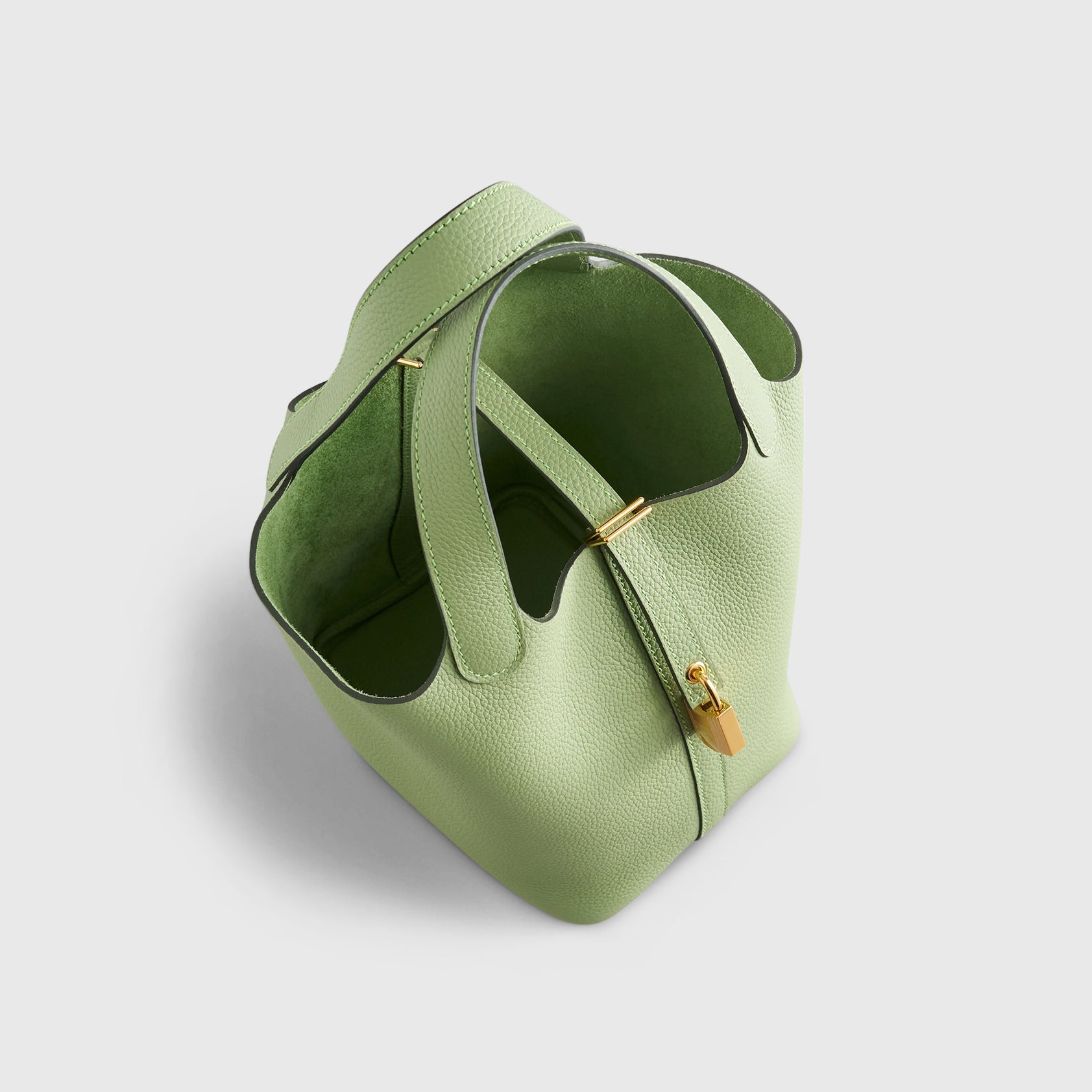 Hermès Picotin 18 Clemence Vert Criquet Gold Hardware - eliteUSA 
