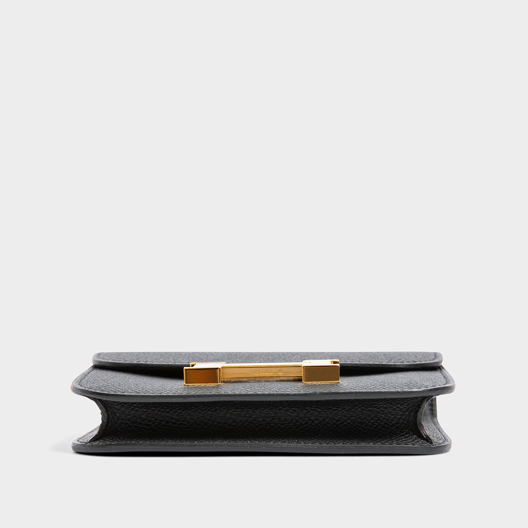 Hermès Constance Slim Wallet Epsom Black Gold Hardware