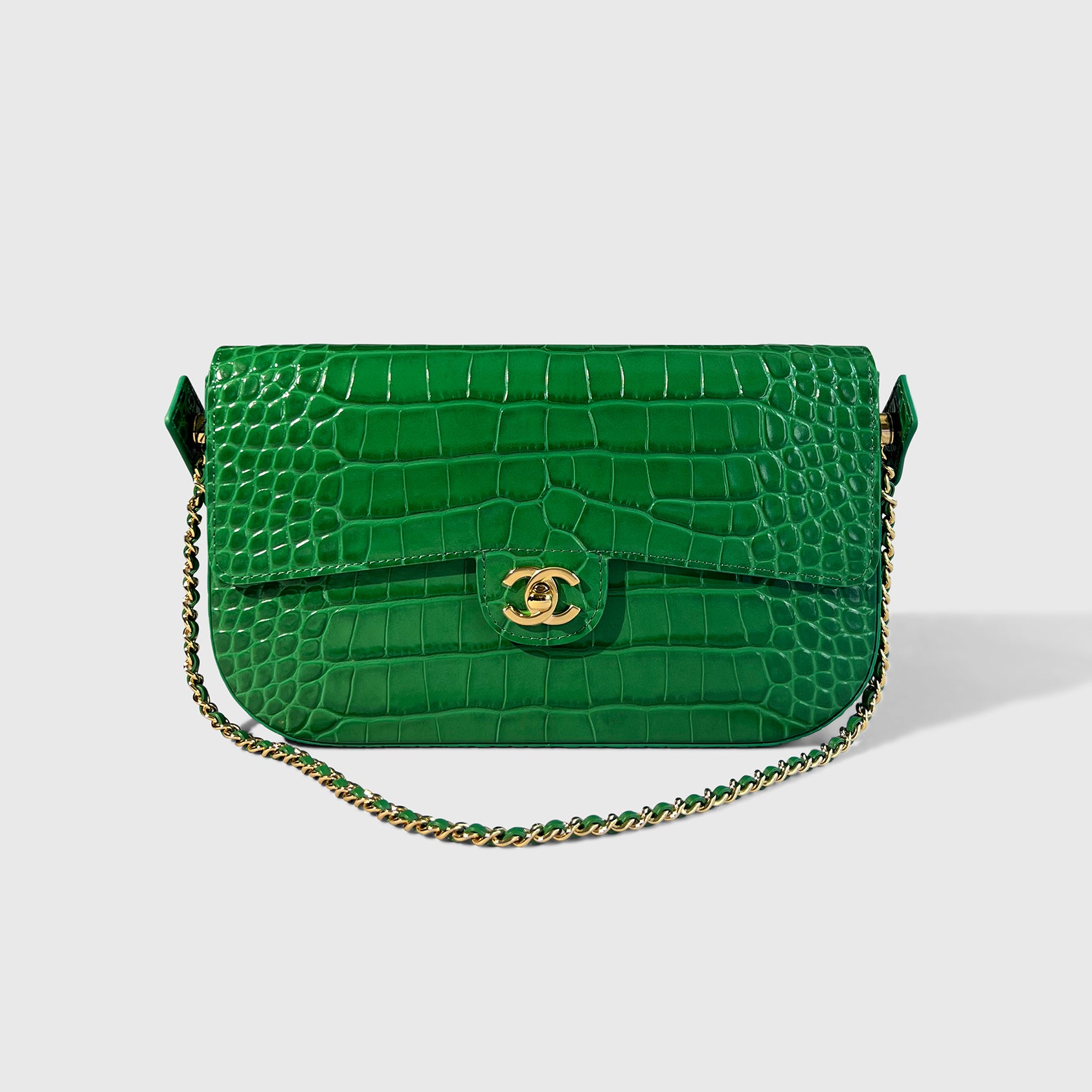 Chanel Croc Embossed Flapbag
