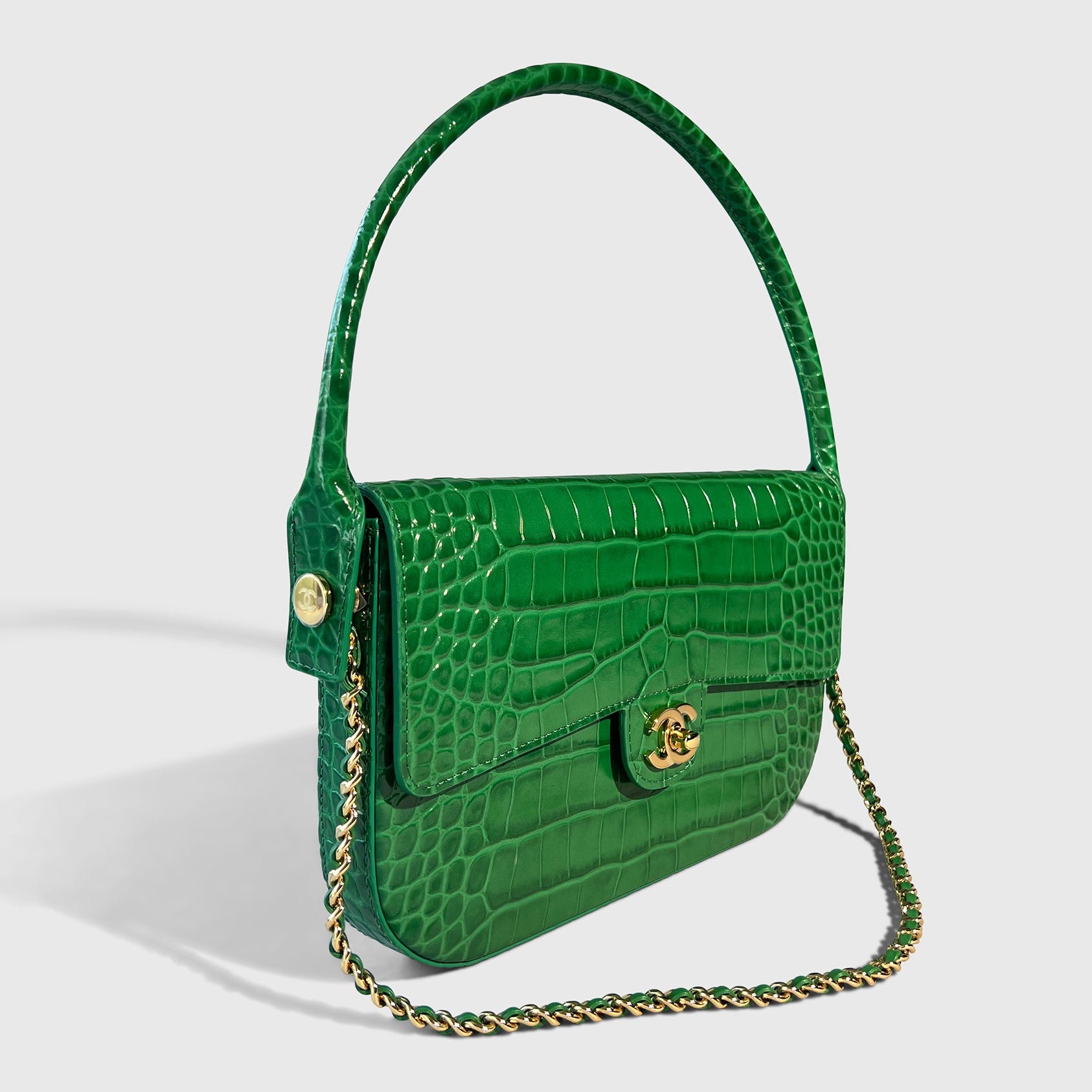 Chanel Croc Embossed Flapbag