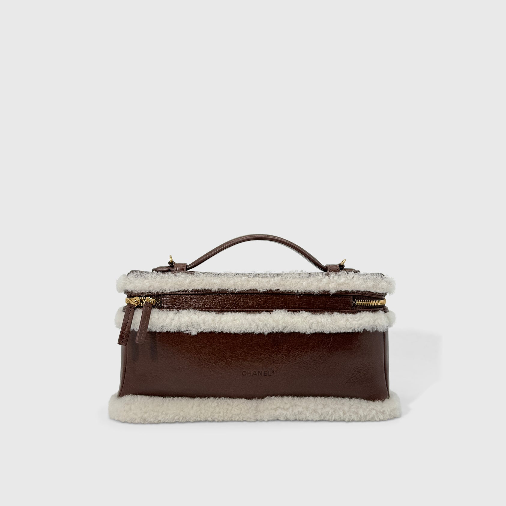 Chanel East West Shearling Vanity
