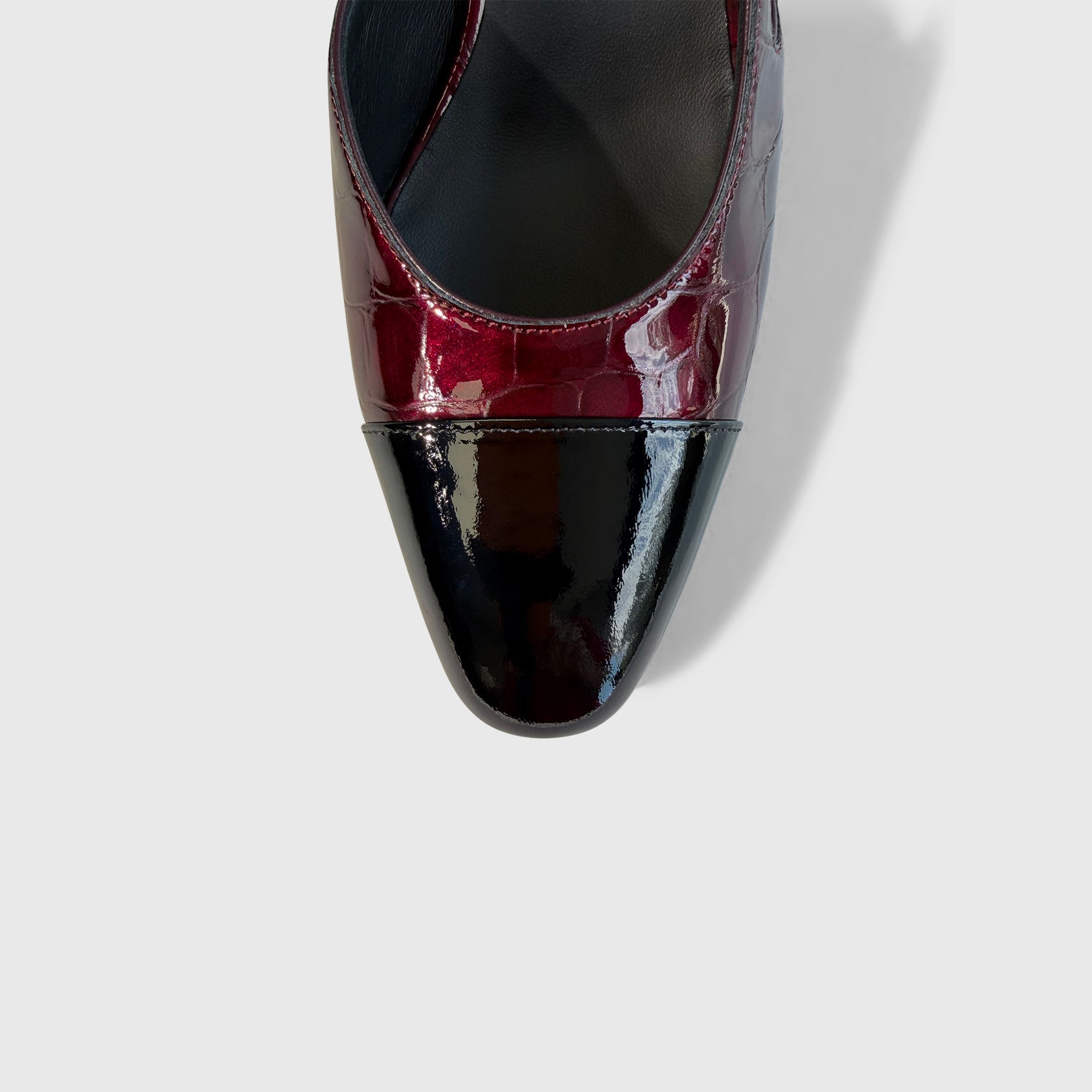 Chanel Croc Embossed Slingbacks