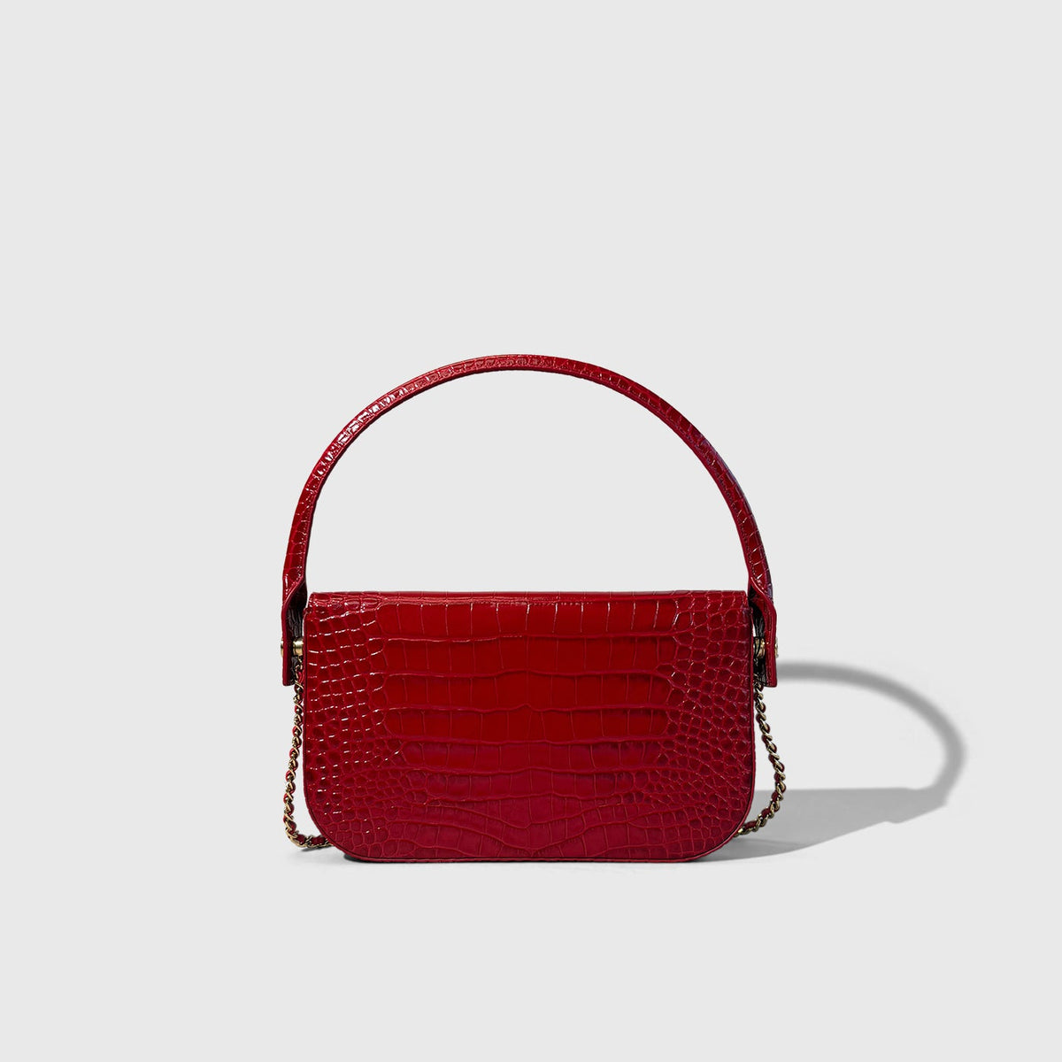 Chanel Croc Embossed Flap Bag