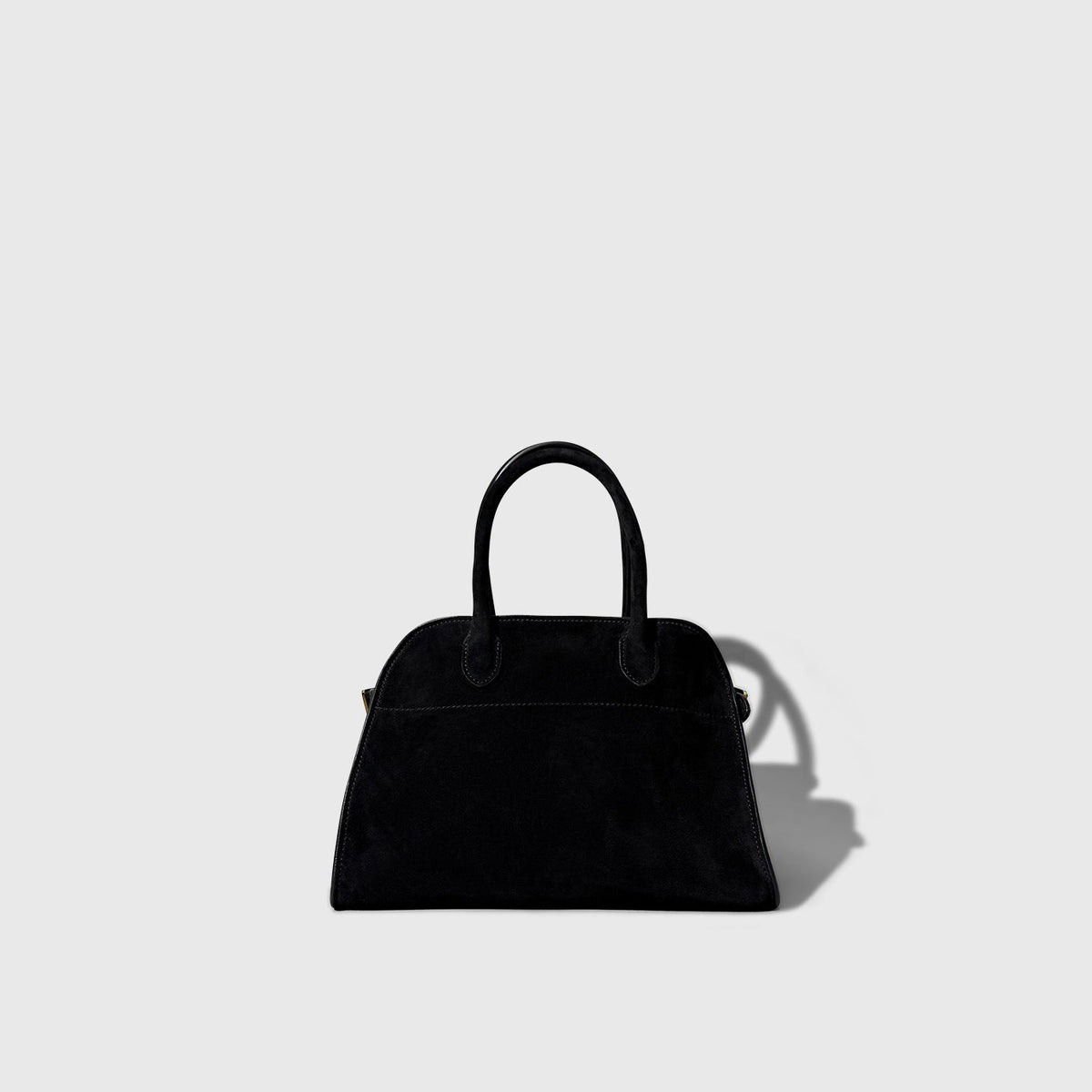 The Row Margaux Suede 10 black Gold Tone Hardware