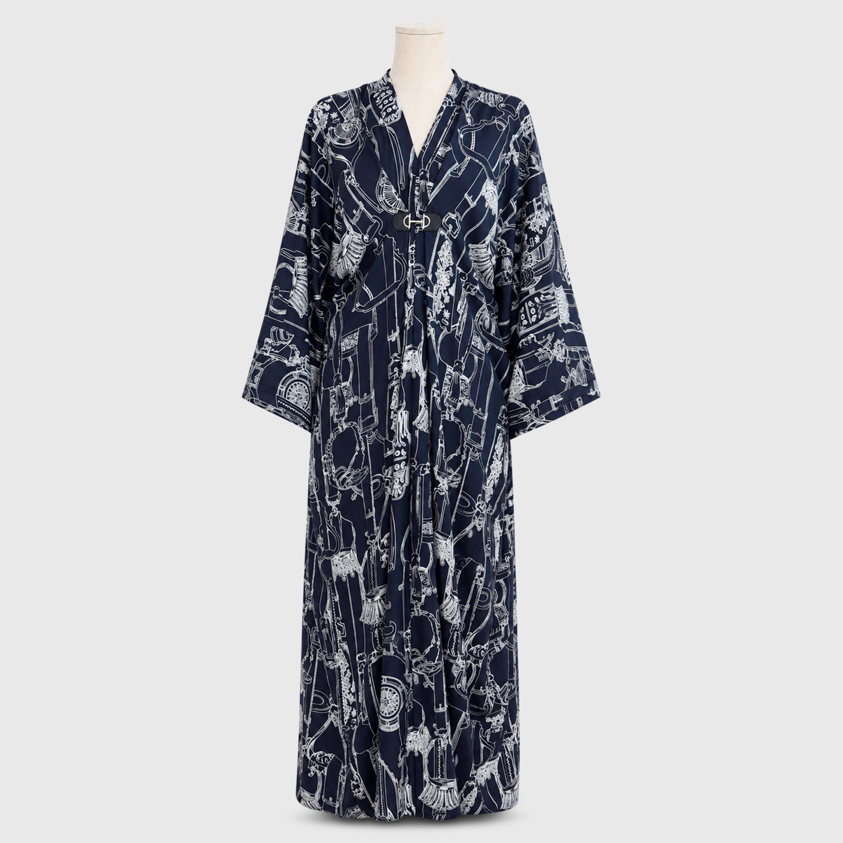 Hermès Etriers Finesse Caftan Dress