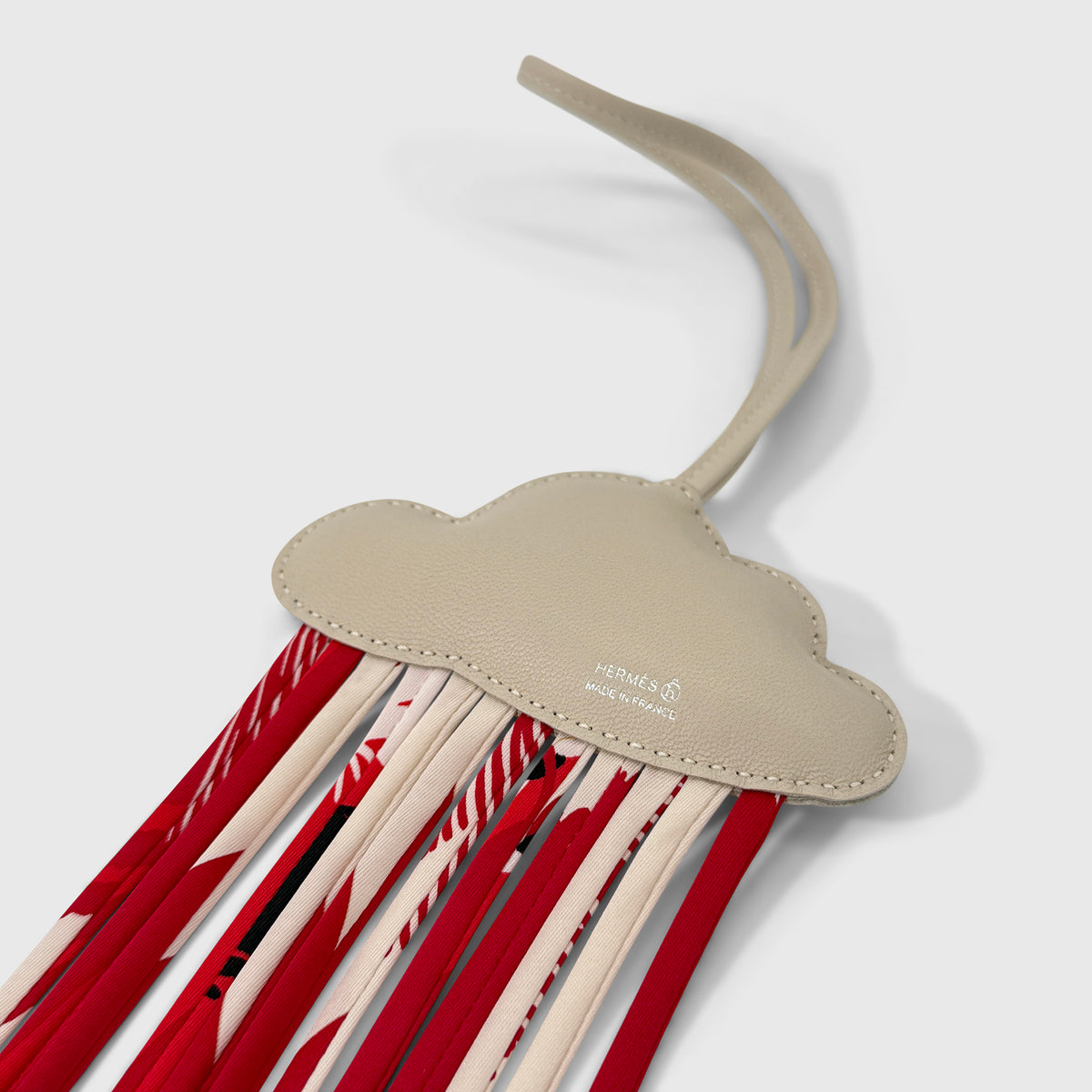 Hermès Cloud Charm White Red Black