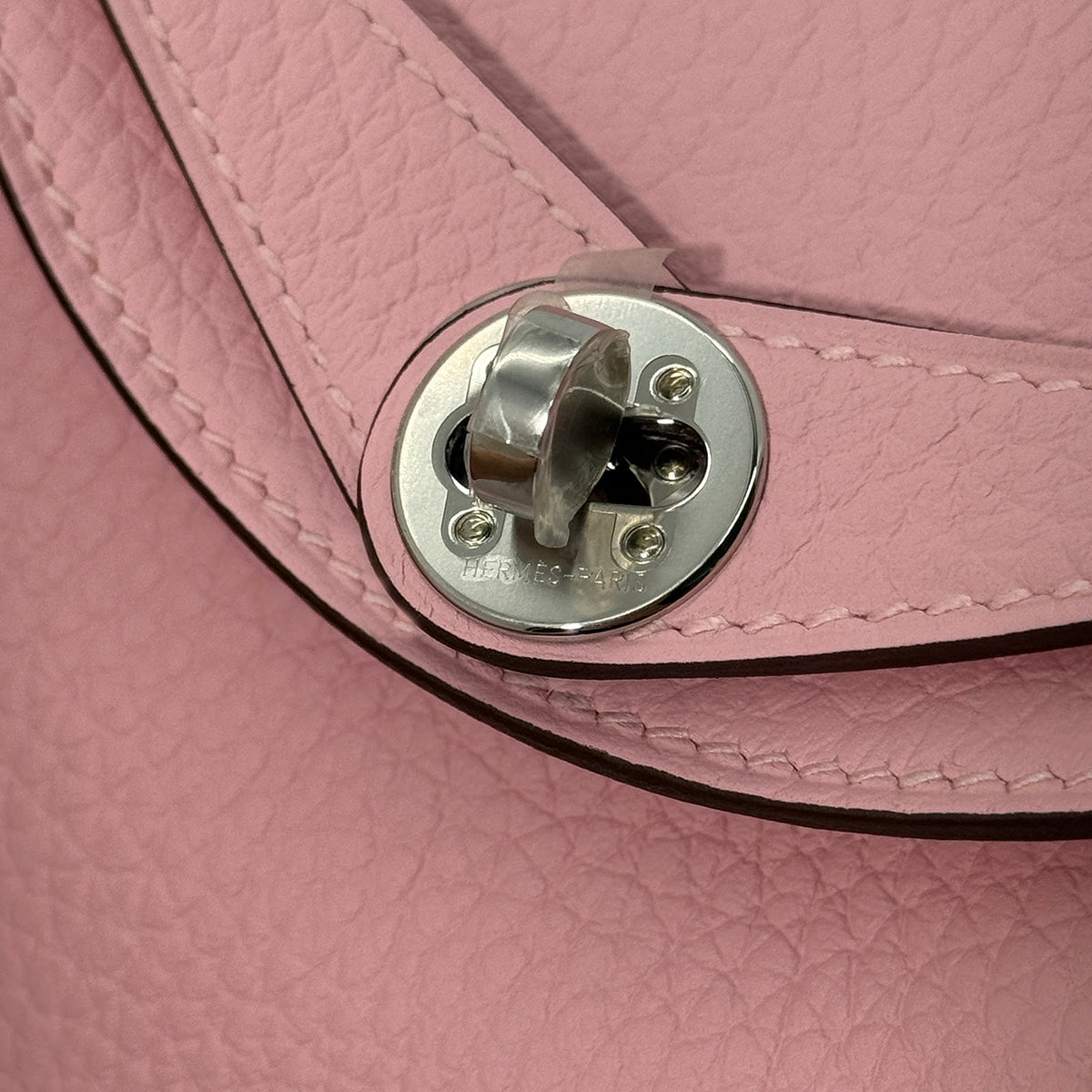 Hermès Lindy 20 Clemence Rose Sakura Palladium Hardware