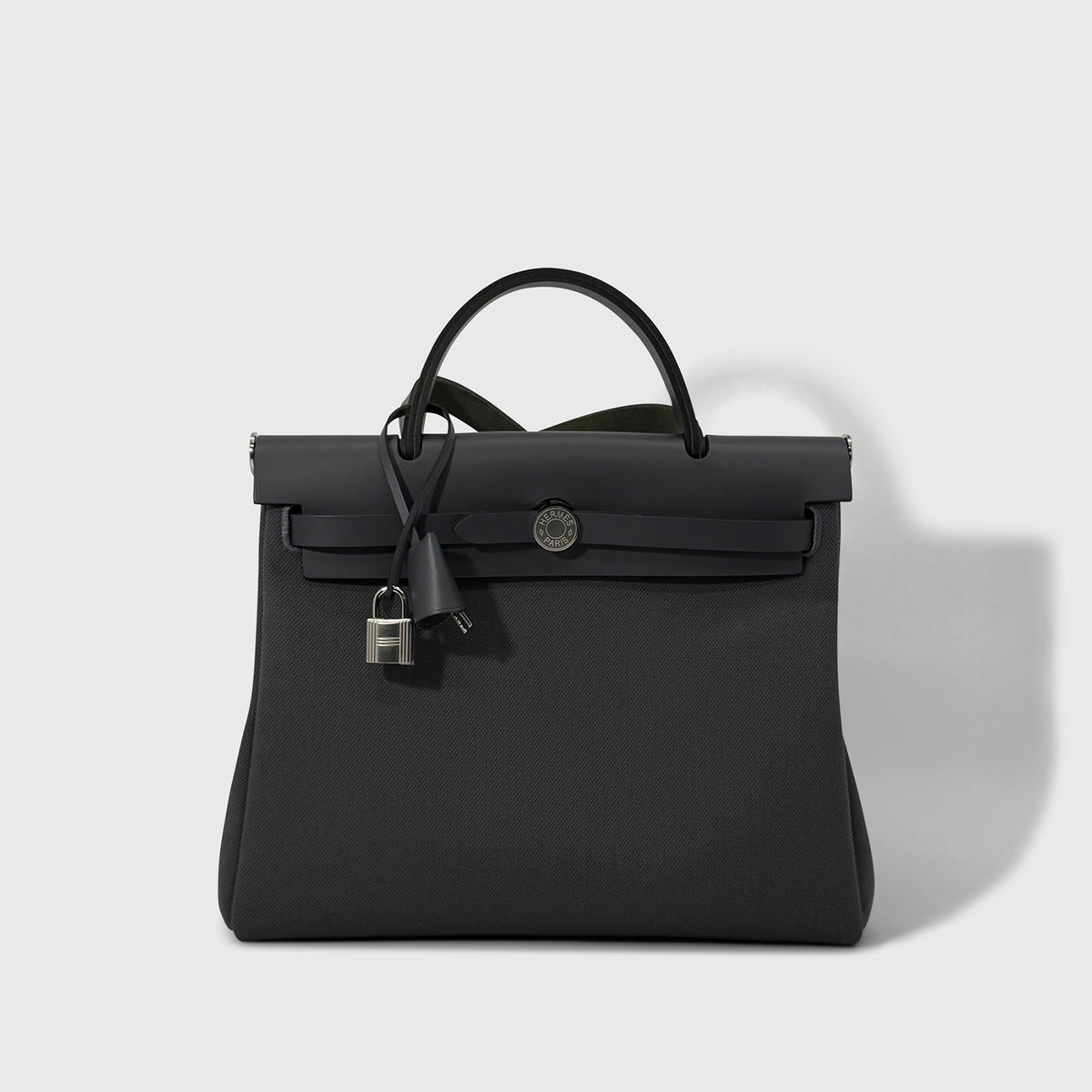 Hermès Herbag Zip 31 Canvas, Vache Hunter Ardoise Palladium Hardware