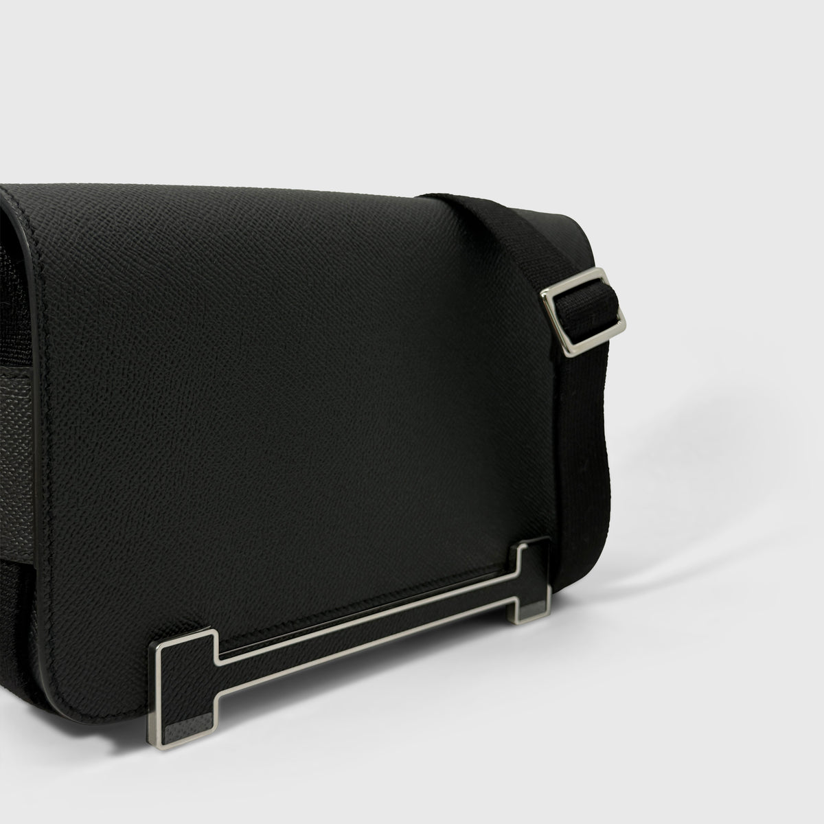 Hermès Geta Slim Epsom Black Palladium Hardware