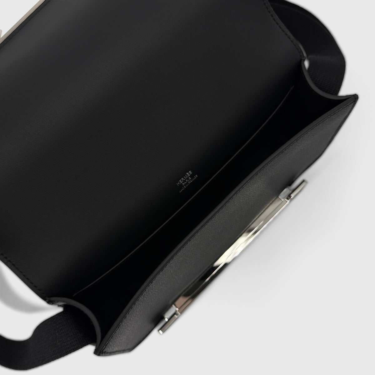 Hermès Geta Slim Epsom Black Palladium Hardware