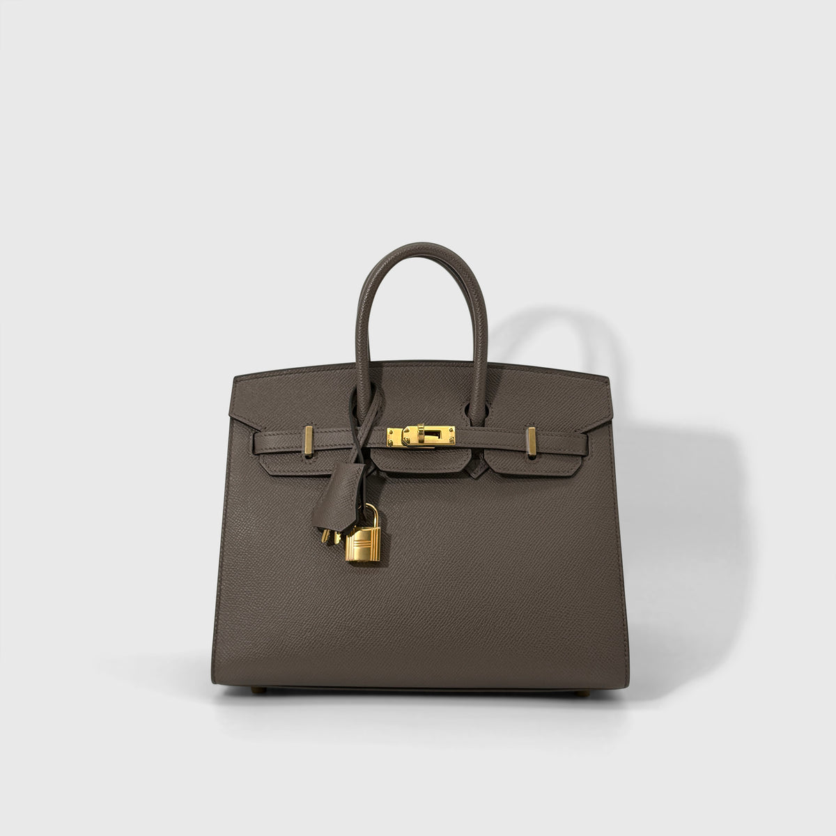 Hermès Birkin 25 Epsom Gris Etain Sellier Gold Hardware