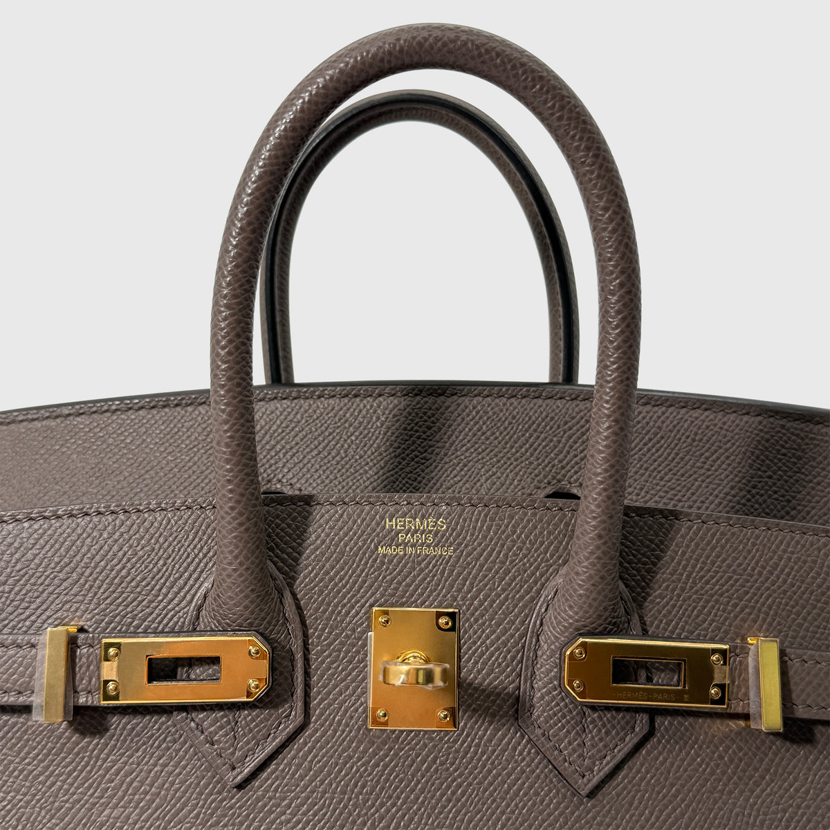 Hermès Birkin 25 Epsom Gris Etain Sellier Gold Hardware