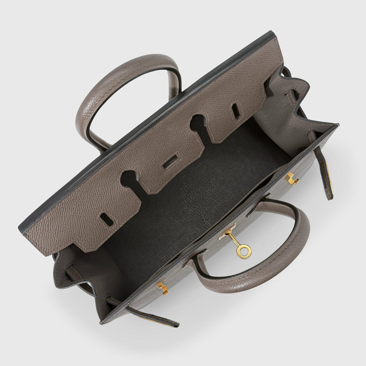 Hermès Birkin 25 Epsom Gris Etain Sellier Gold Hardware