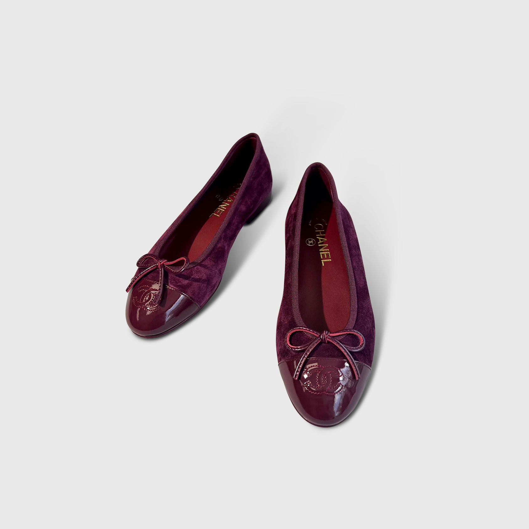 Chanel Suede Ballet Flats