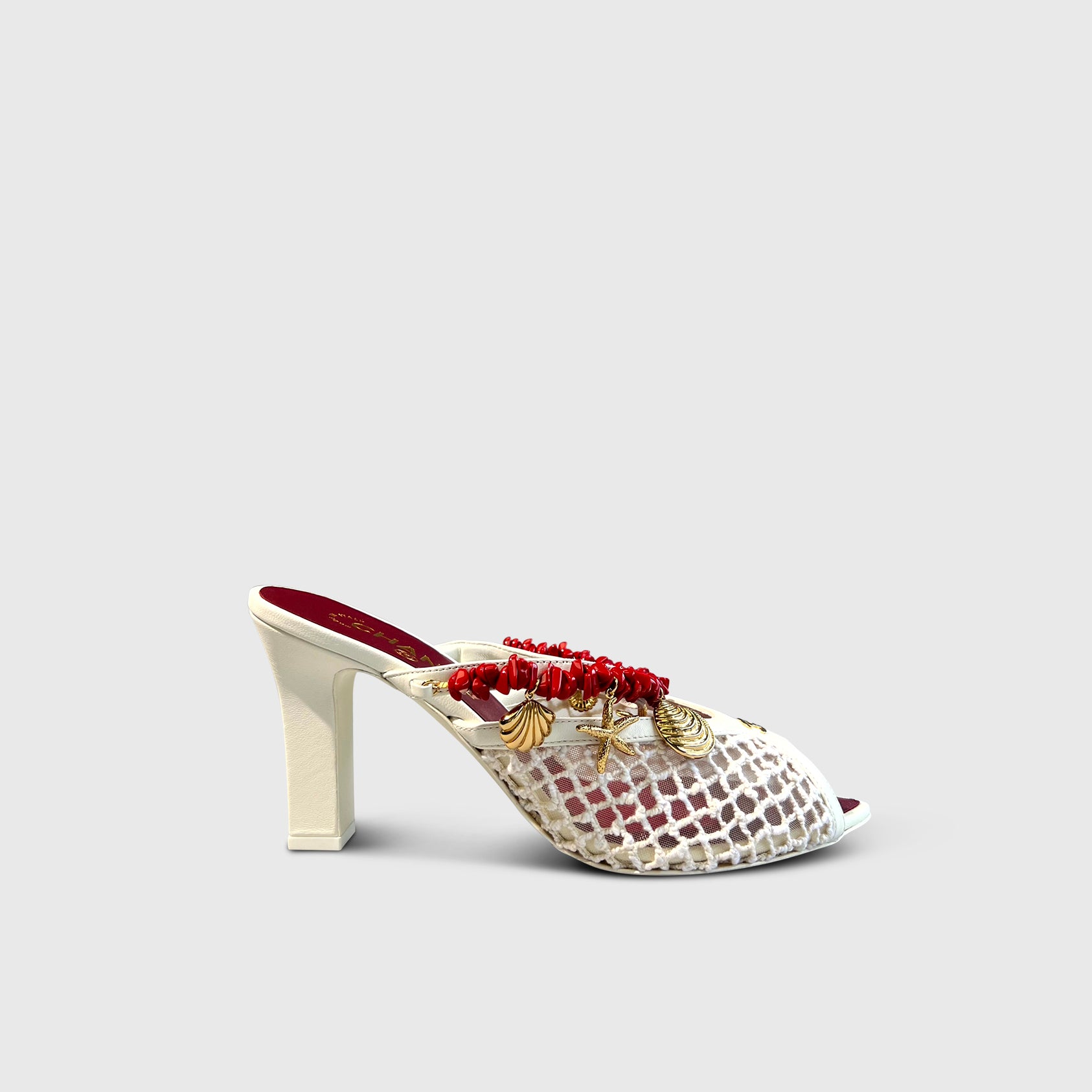 靴 CHANEL Coco Mark Nautical Mules 37.5 Chanel Coco Beach Mules