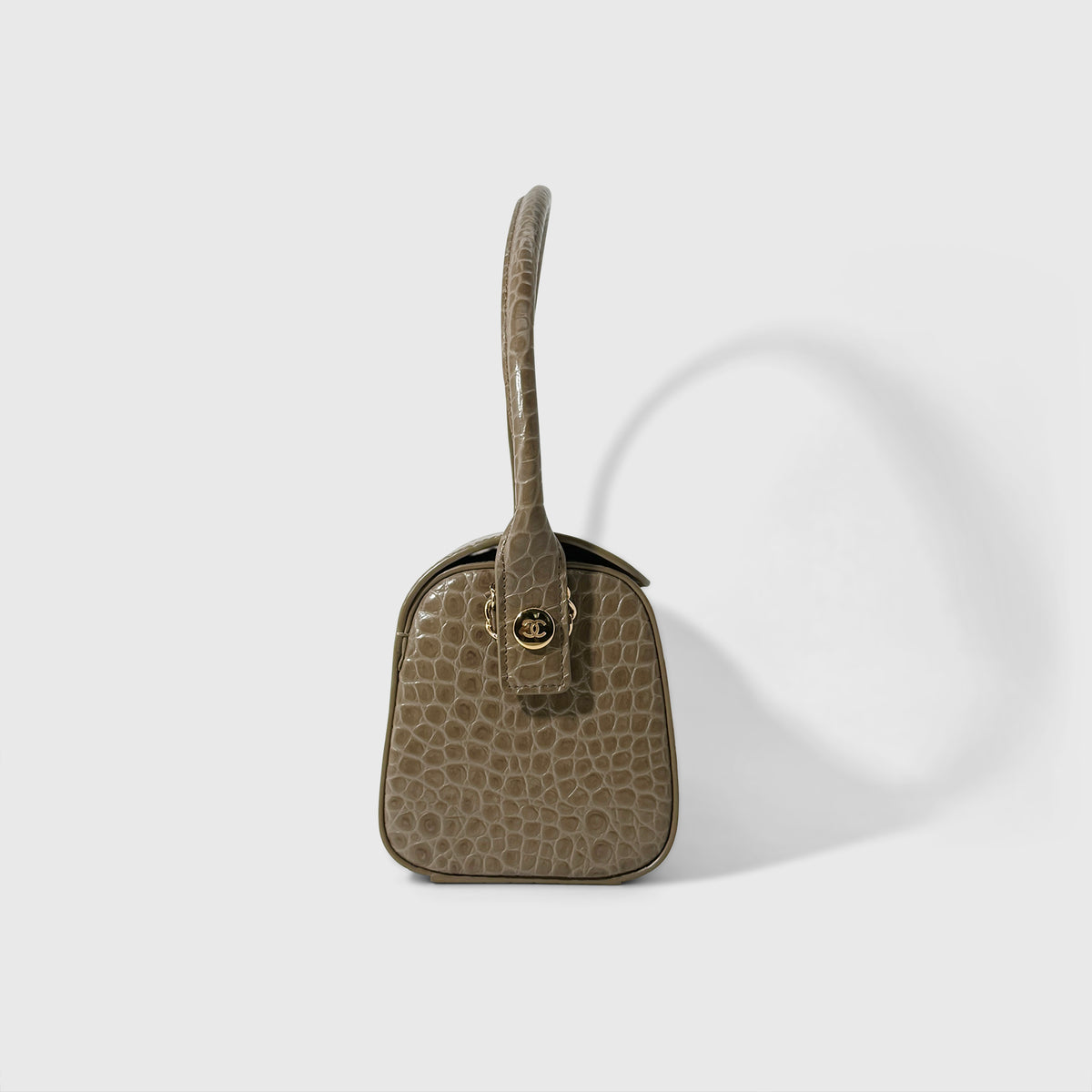 Chanel Croc Embossed Shoulder Bag