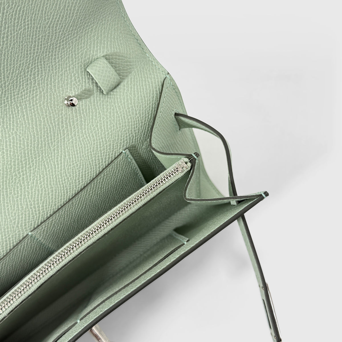 Hermès Kelly To Go Epsom Vert d'Eau PHW
