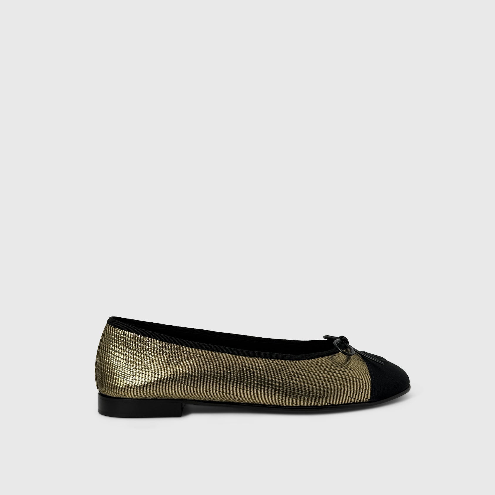 Chanel Metallic Ballet Flats